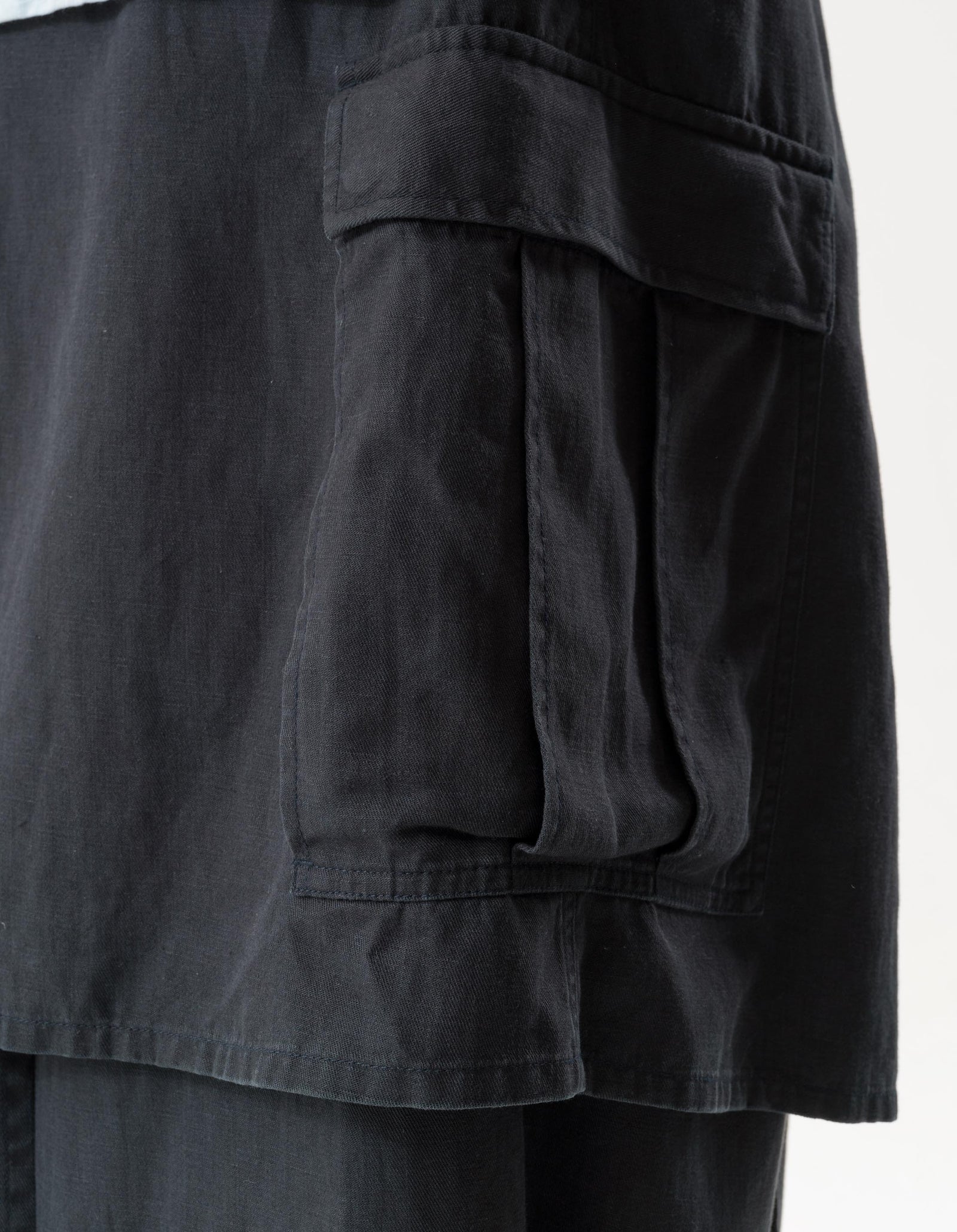 7398 WR Asym Cargo Hakama Pants Black