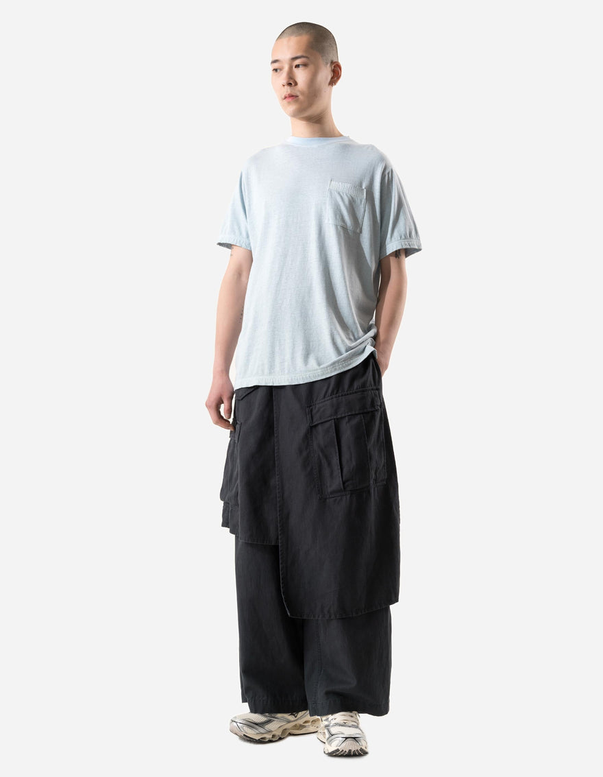 7398 WR Asym Cargo Hakama Pants Black