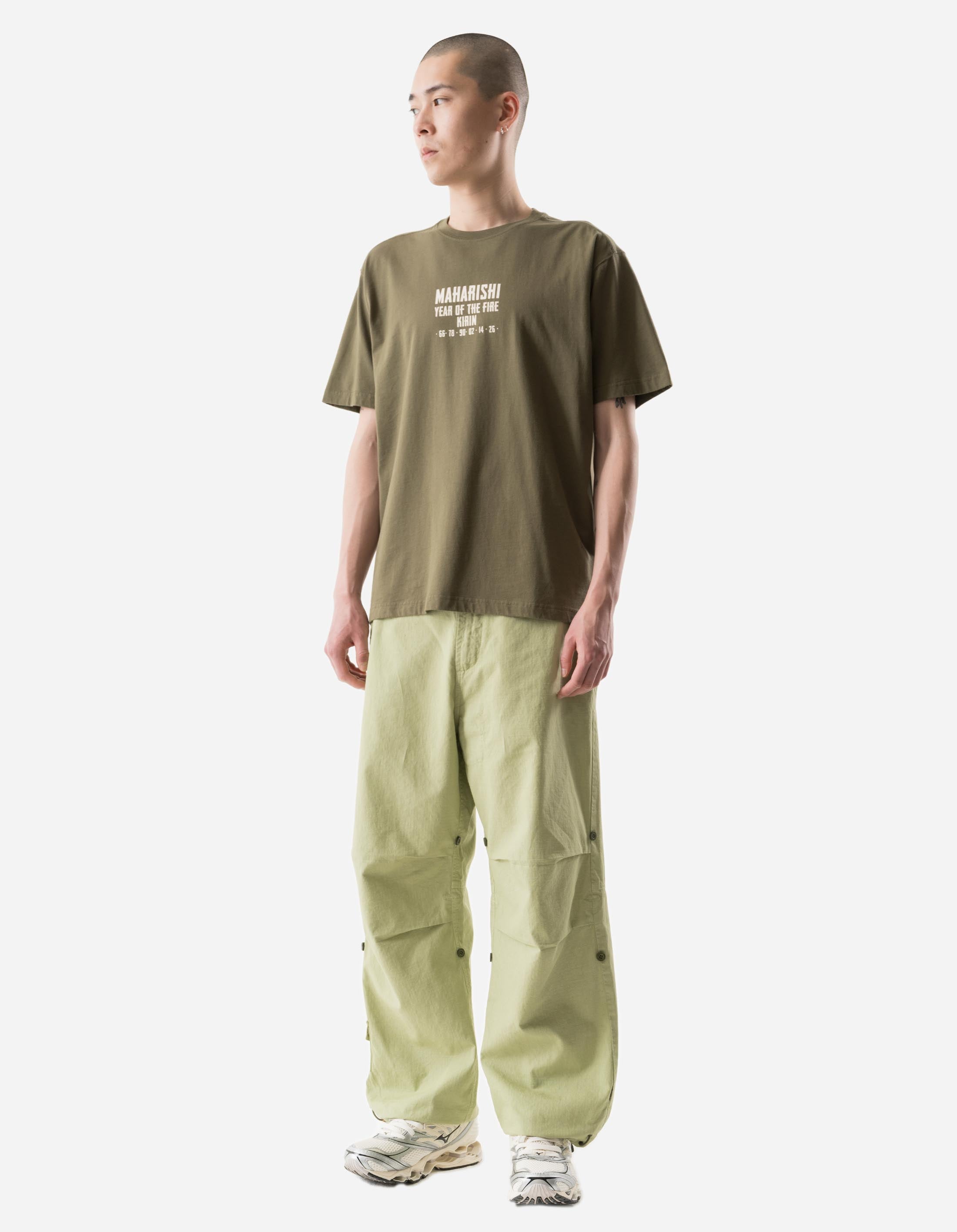 7218 Hemp Ripstop Loose Snopants Moss Green – Maharishi