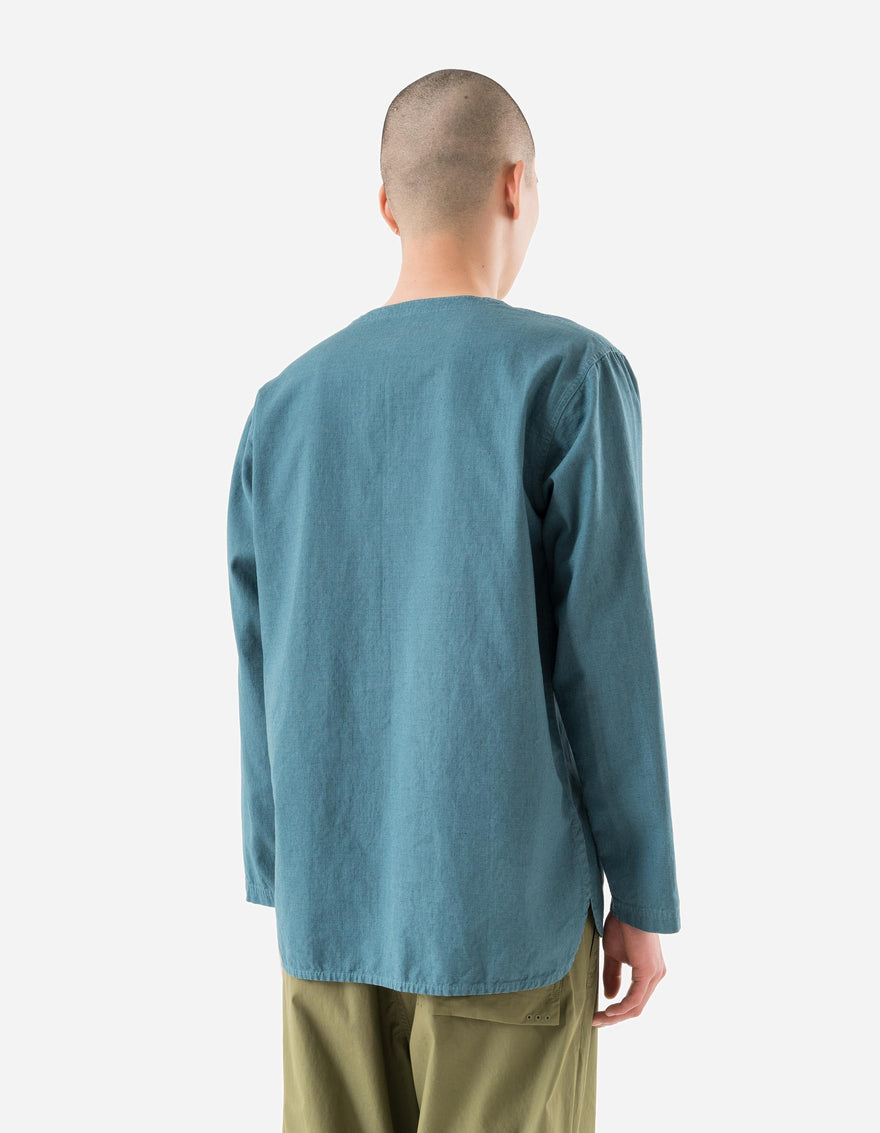 7216 Hemp Ripstop Kurta Shirt Airforce Blue