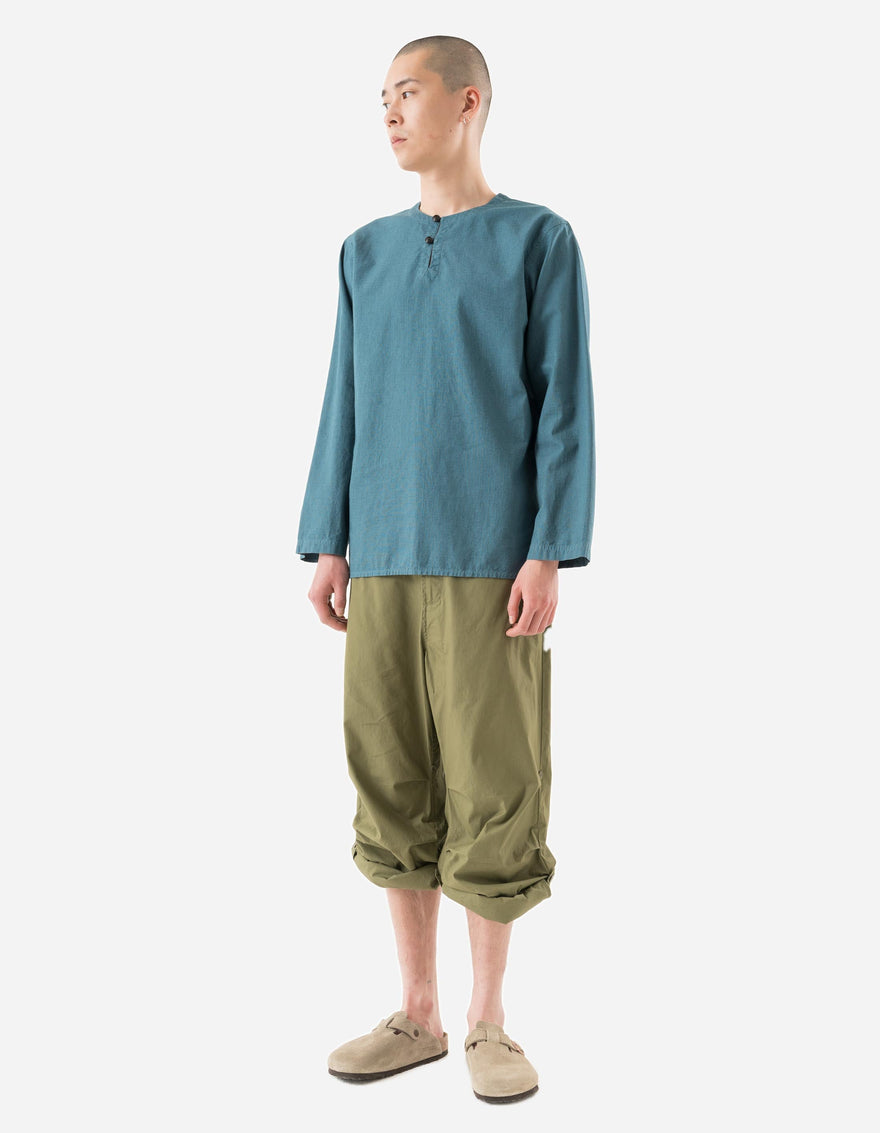 7216 Hemp Ripstop Kurta Shirt Airforce Blue