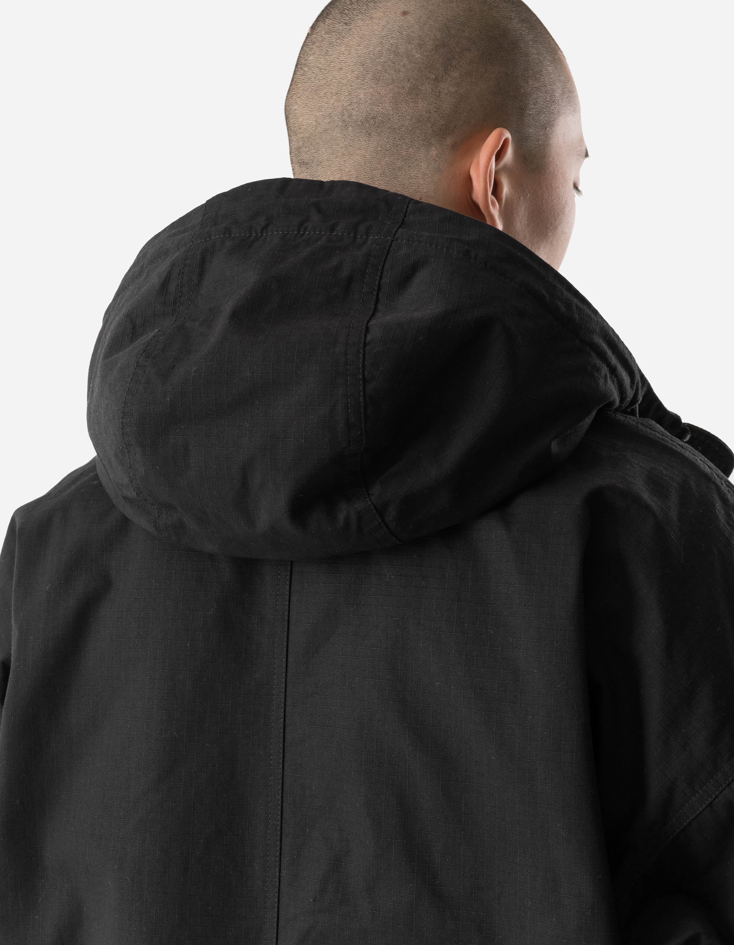 7214 Beach Fishtail Parka Black – Maharishi