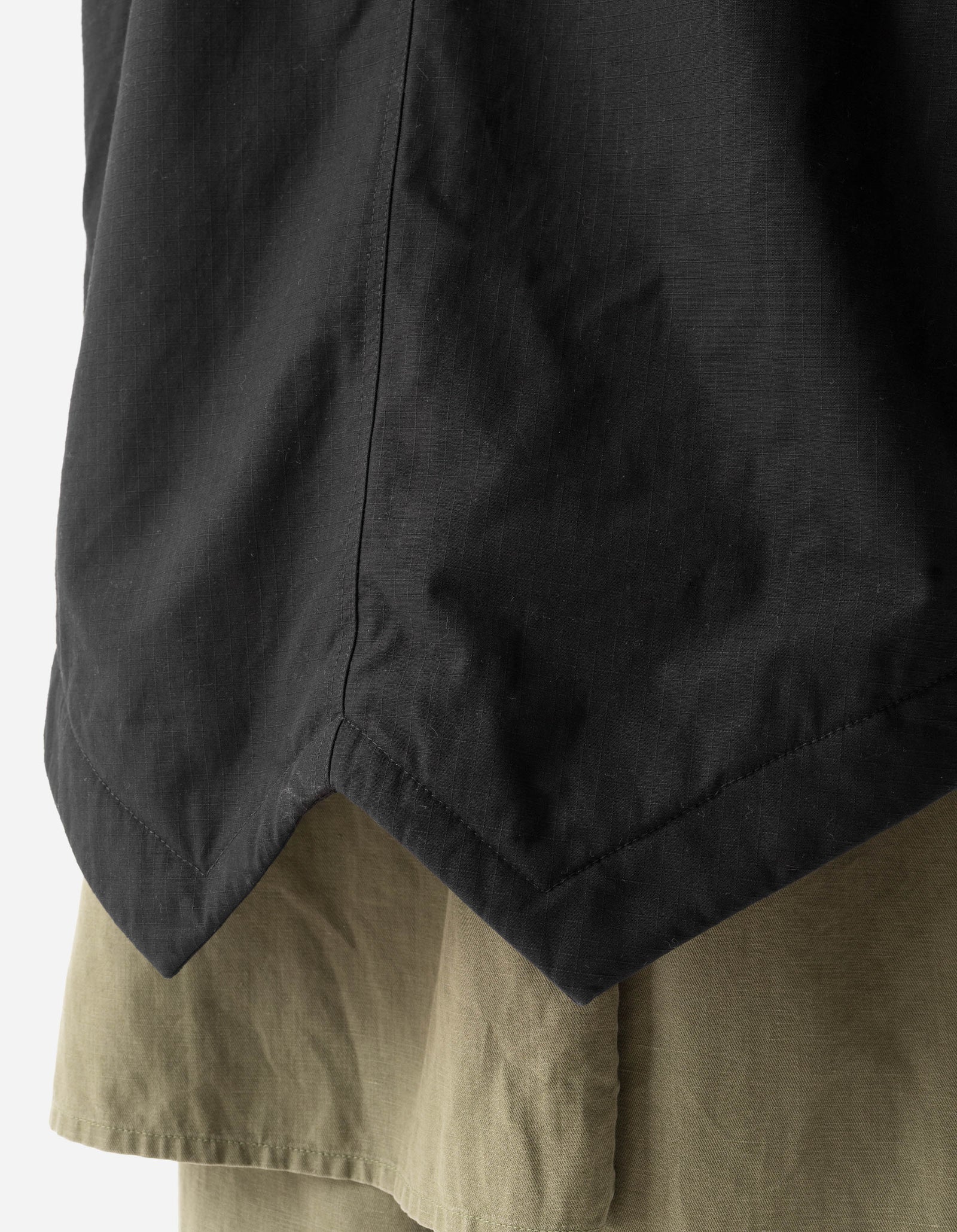 7214 Beach Fishtail Parka Black