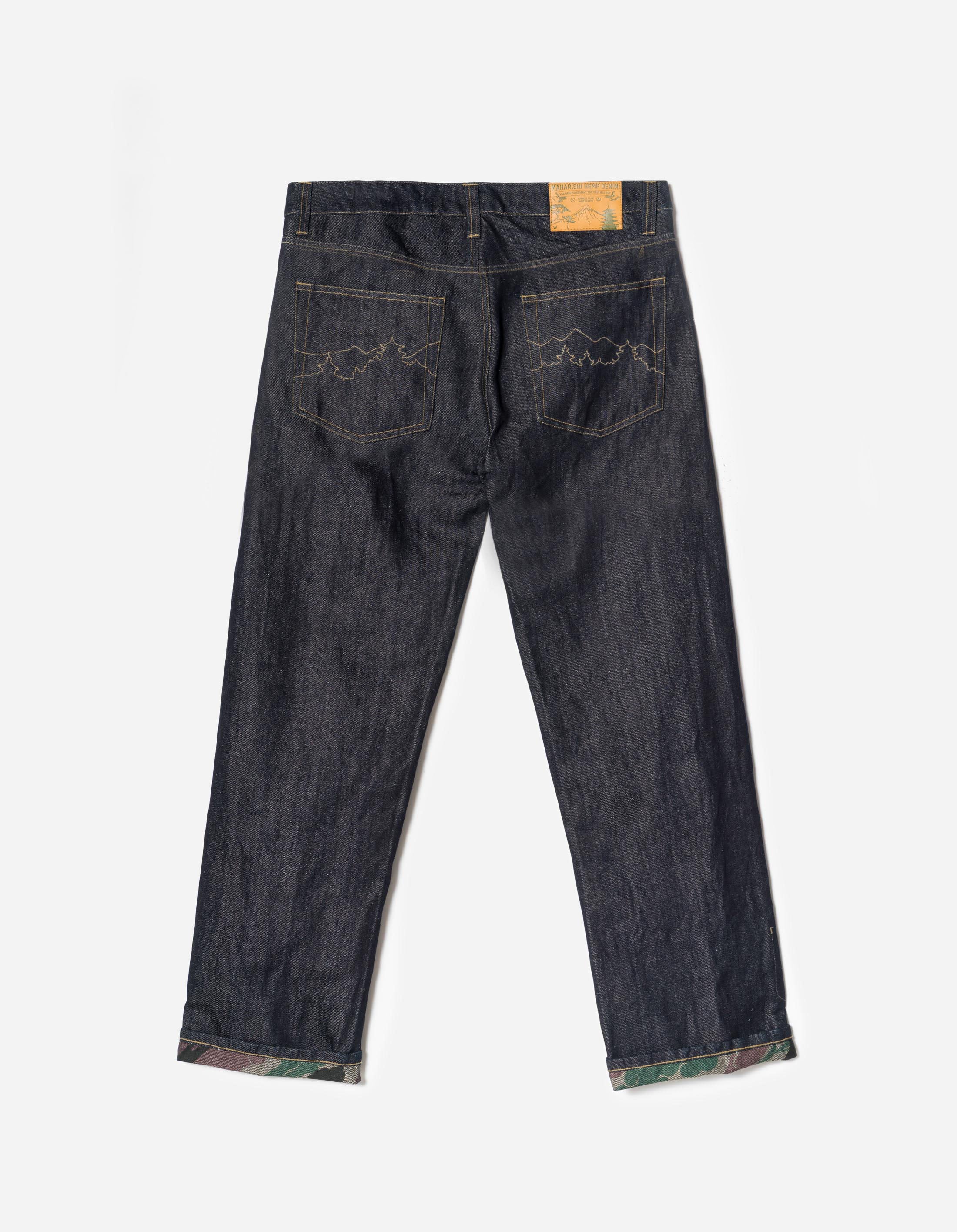 ま*さ様 AWAKENY× JEANS BUTTON DOWN SHI 1484 Hemp Denim 7 Pocket Jeans – Maharishi