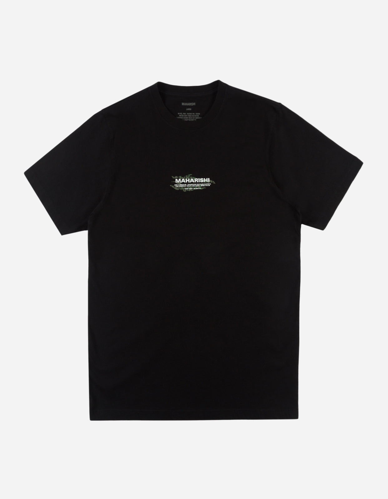 9026 Tigard Miltype T-Shirt Black