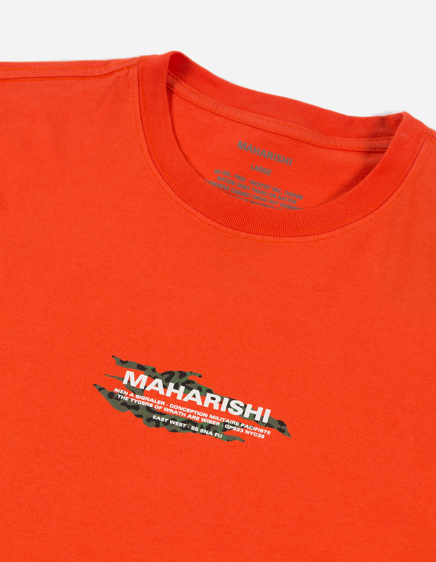 9026 Tigard Miltype T-Shirt Blaze Orange