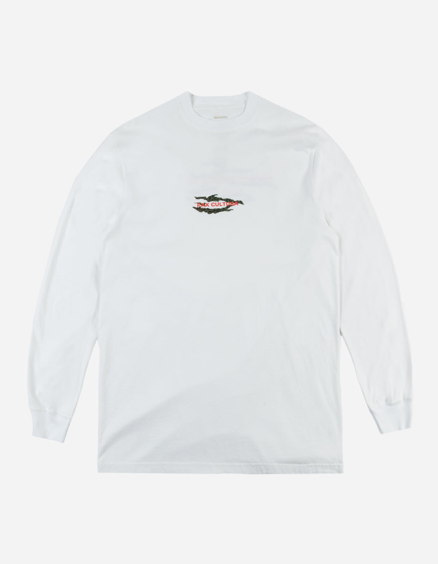 9027 Tigard Miltype L/S T-Shirt White