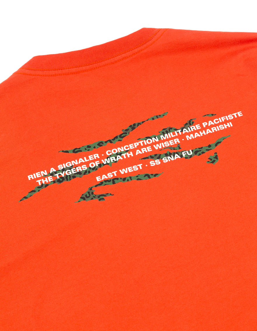 9027 Tigard Miltype L/S T-Shirt Blaze Orange