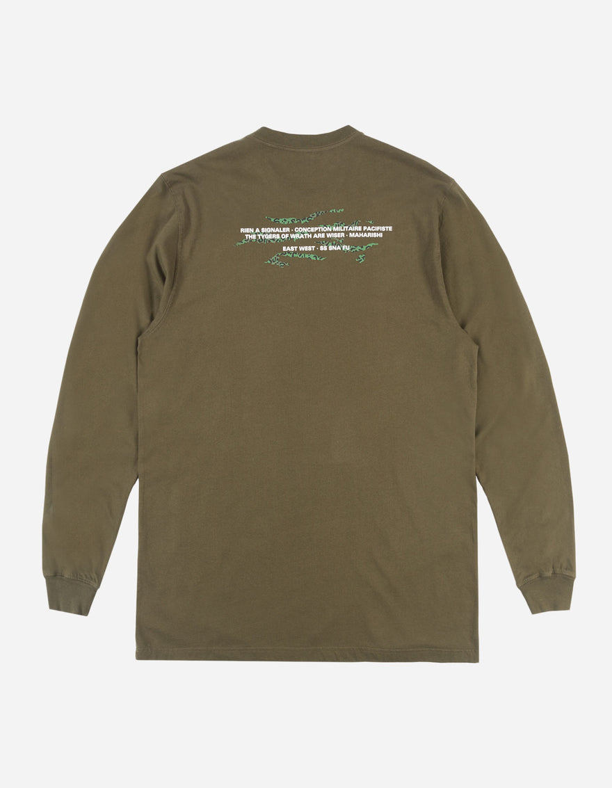 9027 Tigard Miltype L/S T-Shirt Mill Olive