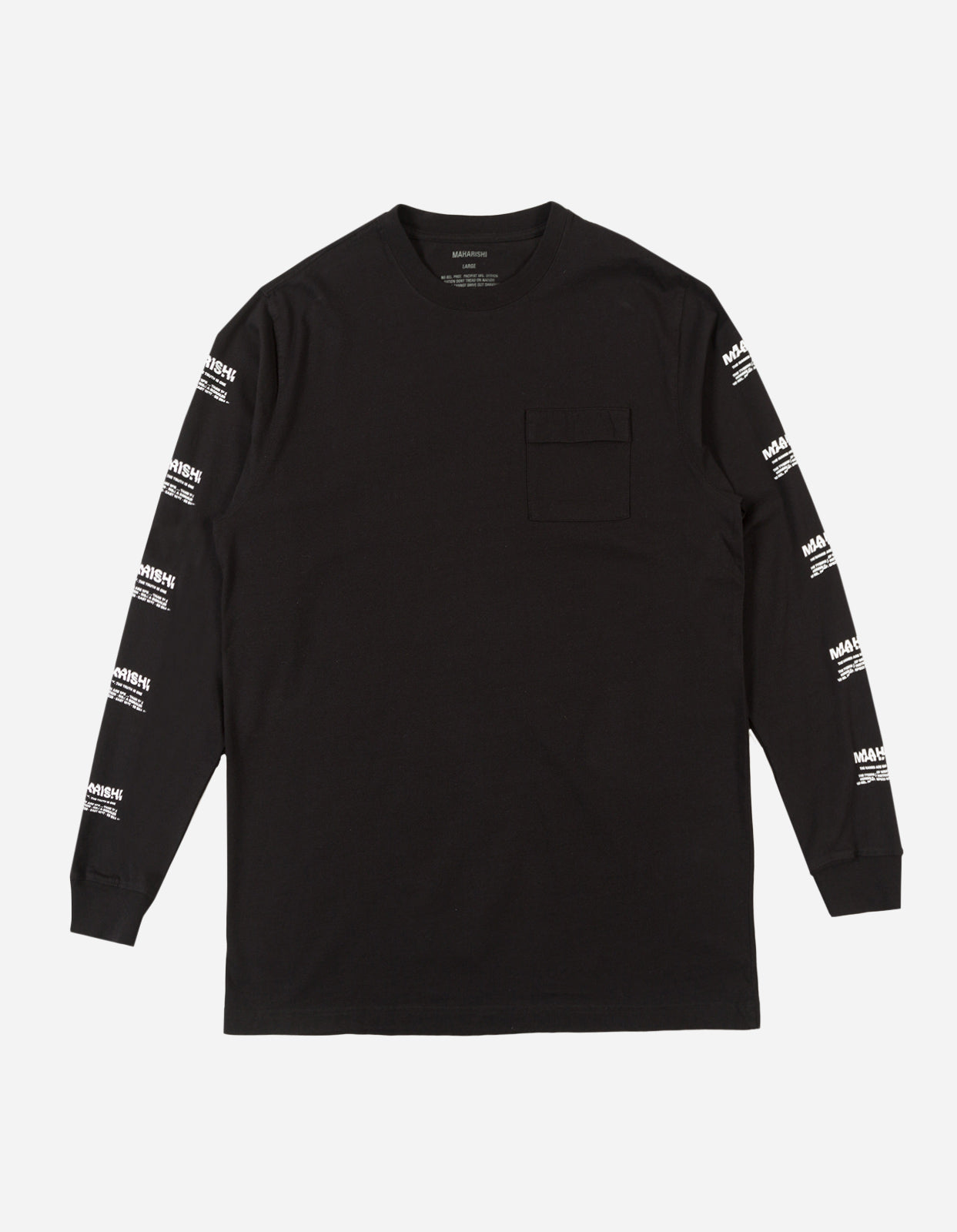 9067 Repeter Miltype L/S T-Shirt Black