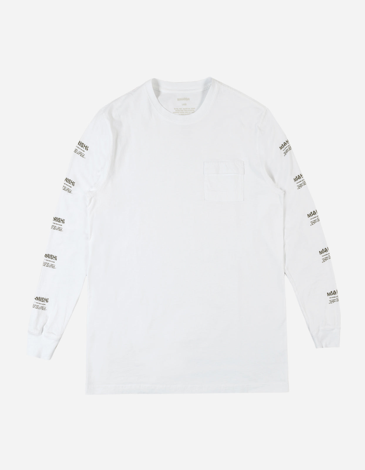 9067 Repeter Miltype L/S T-Shirt White