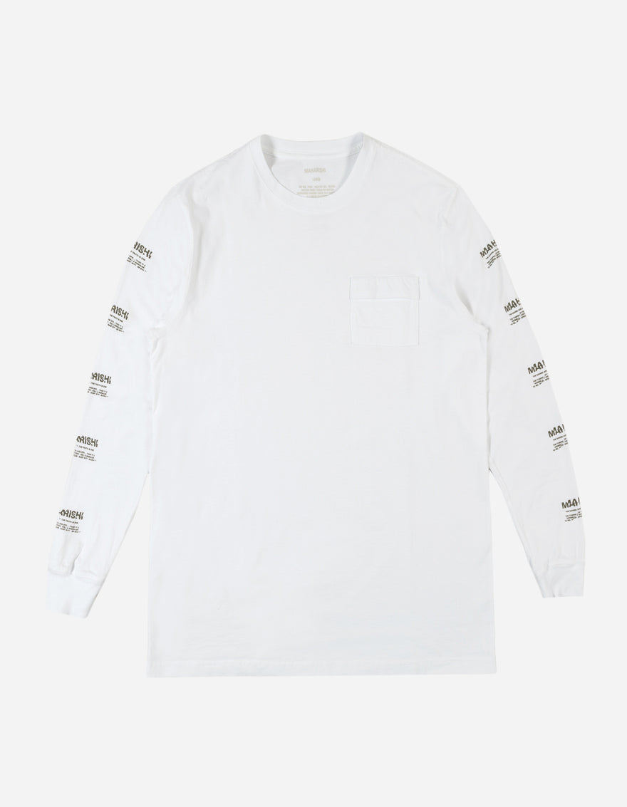 9067 Repeter Miltype L/S T-Shirt White