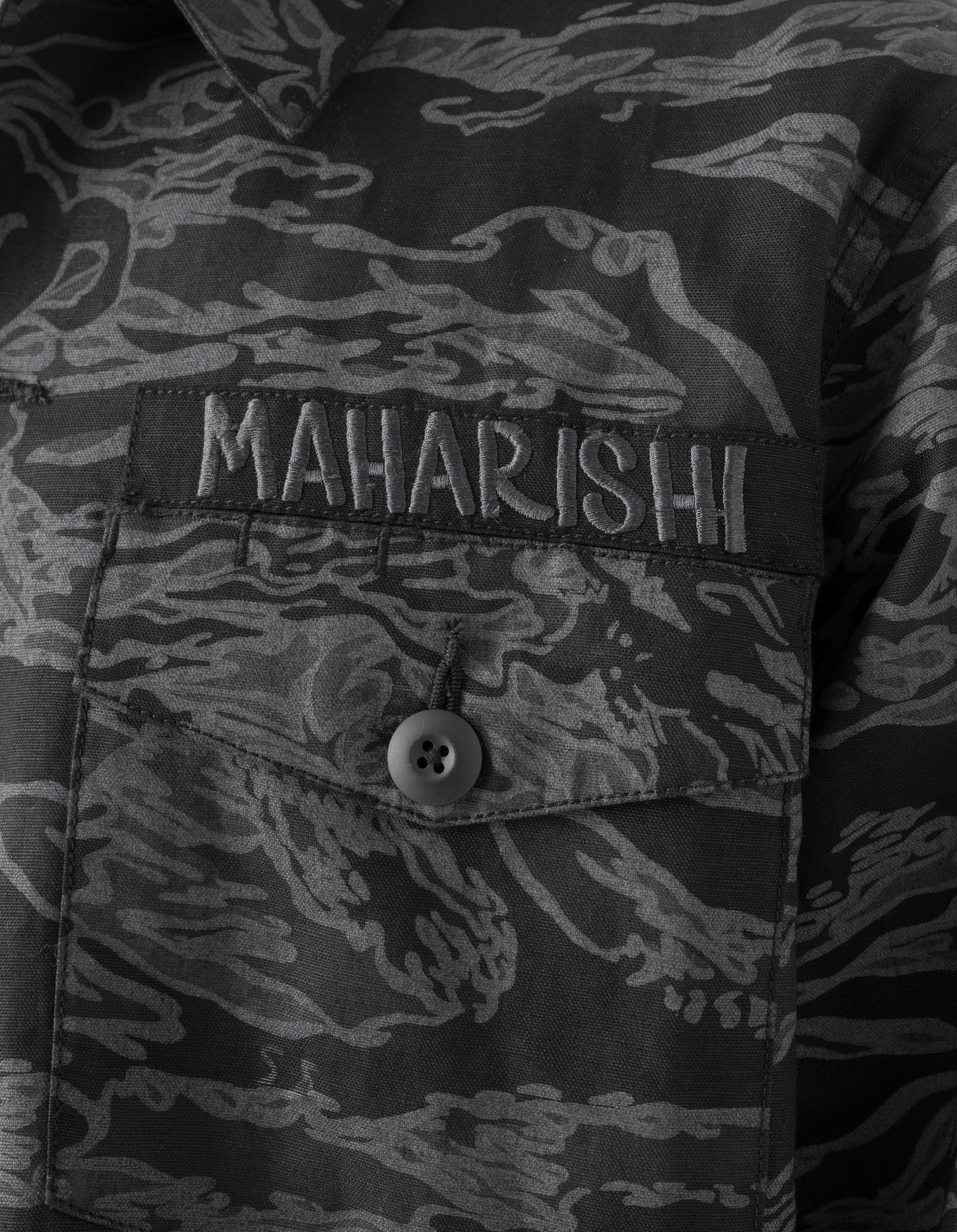 7147 Bonsai Tigerstripe L/S Utility Shirt Subdued Night