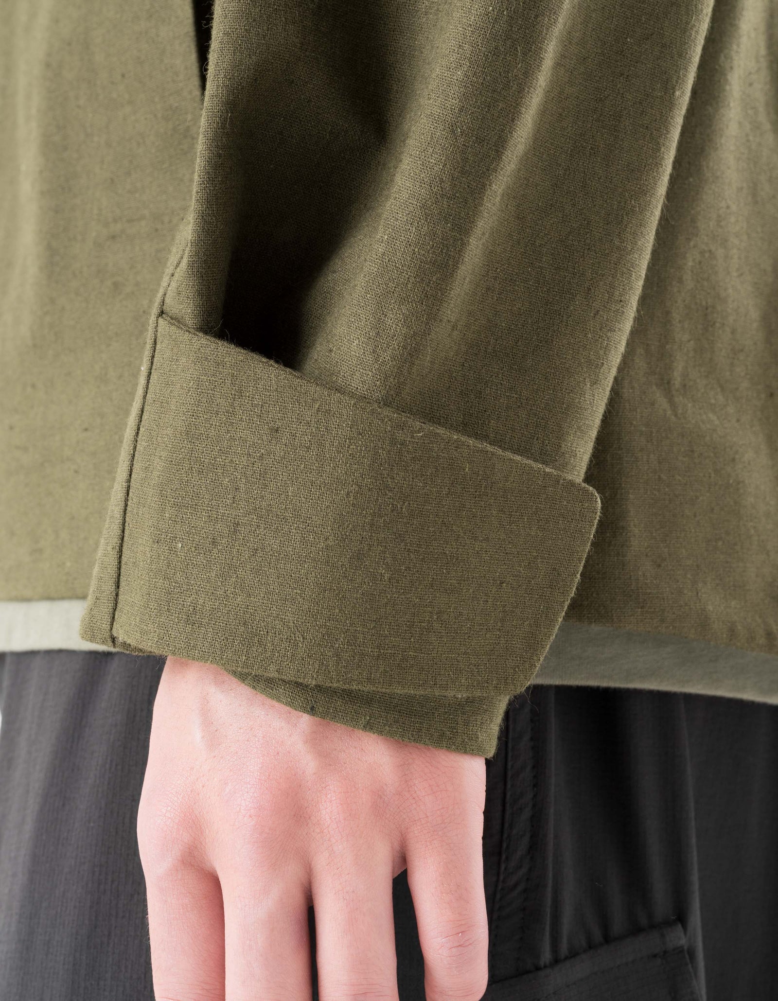 1586 Seam Sealed Hanbok Jacket Olive OG-107F