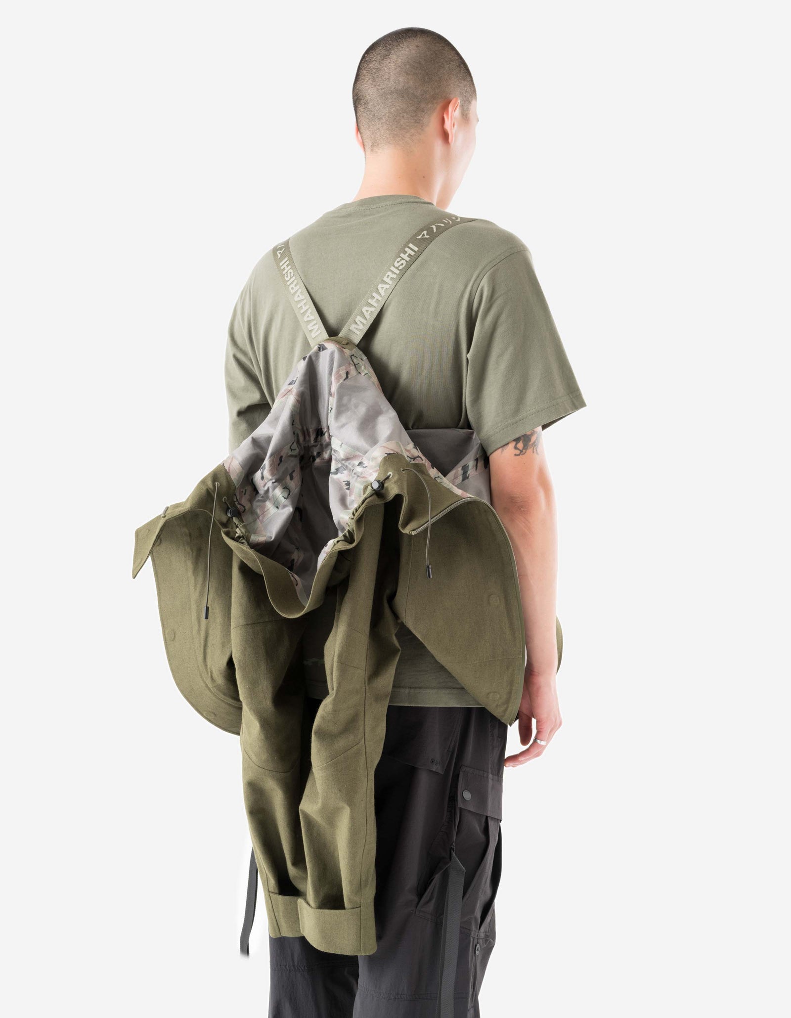 1586 Seam Sealed Hanbok Jacket Olive OG-107F