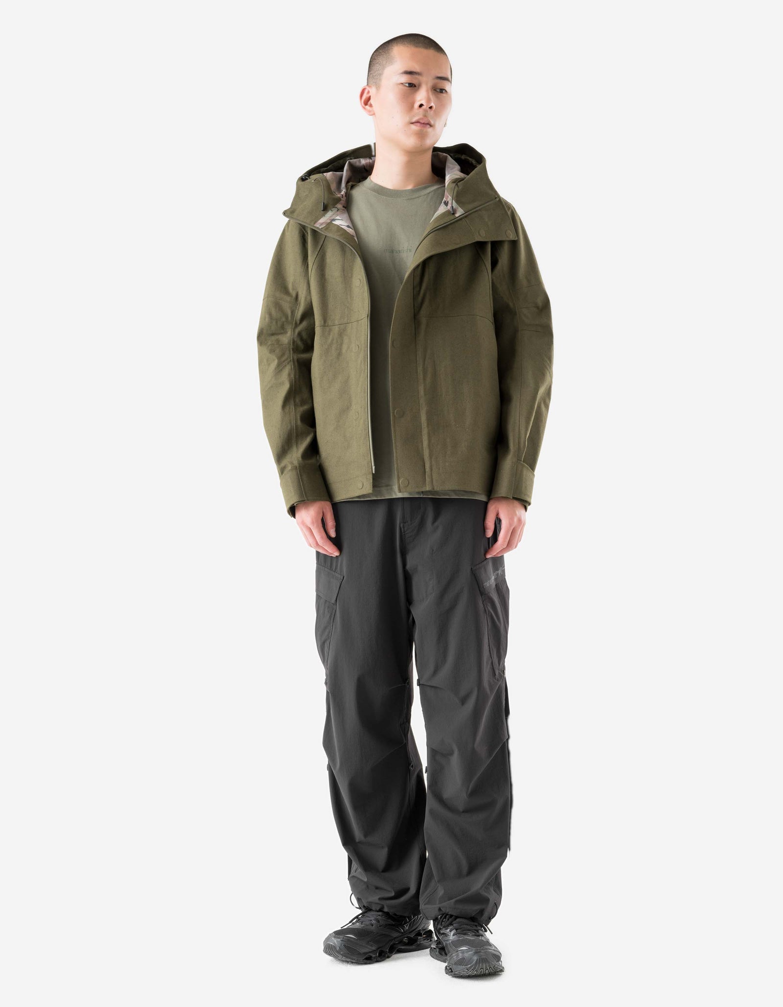 1586 Seam Sealed Hanbok Jacket Olive OG-107F