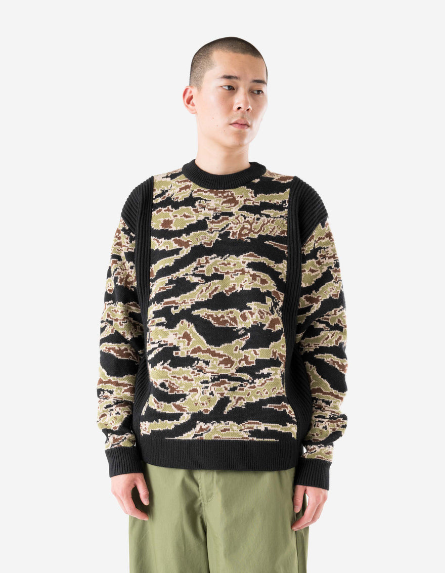 2206 Maharishi Camo Knit Sweater Mint Gold