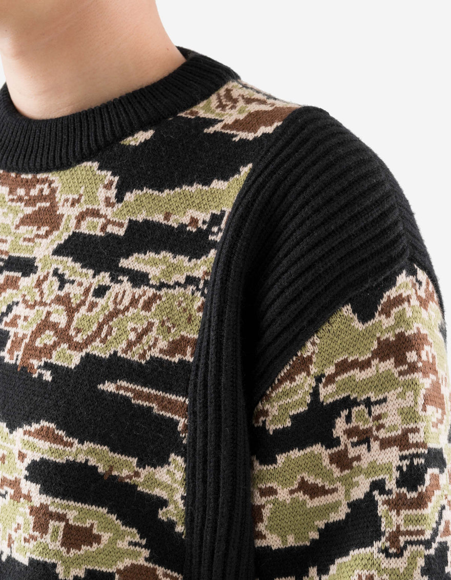 2206 Maharishi Camo Knit Sweater Mint Gold