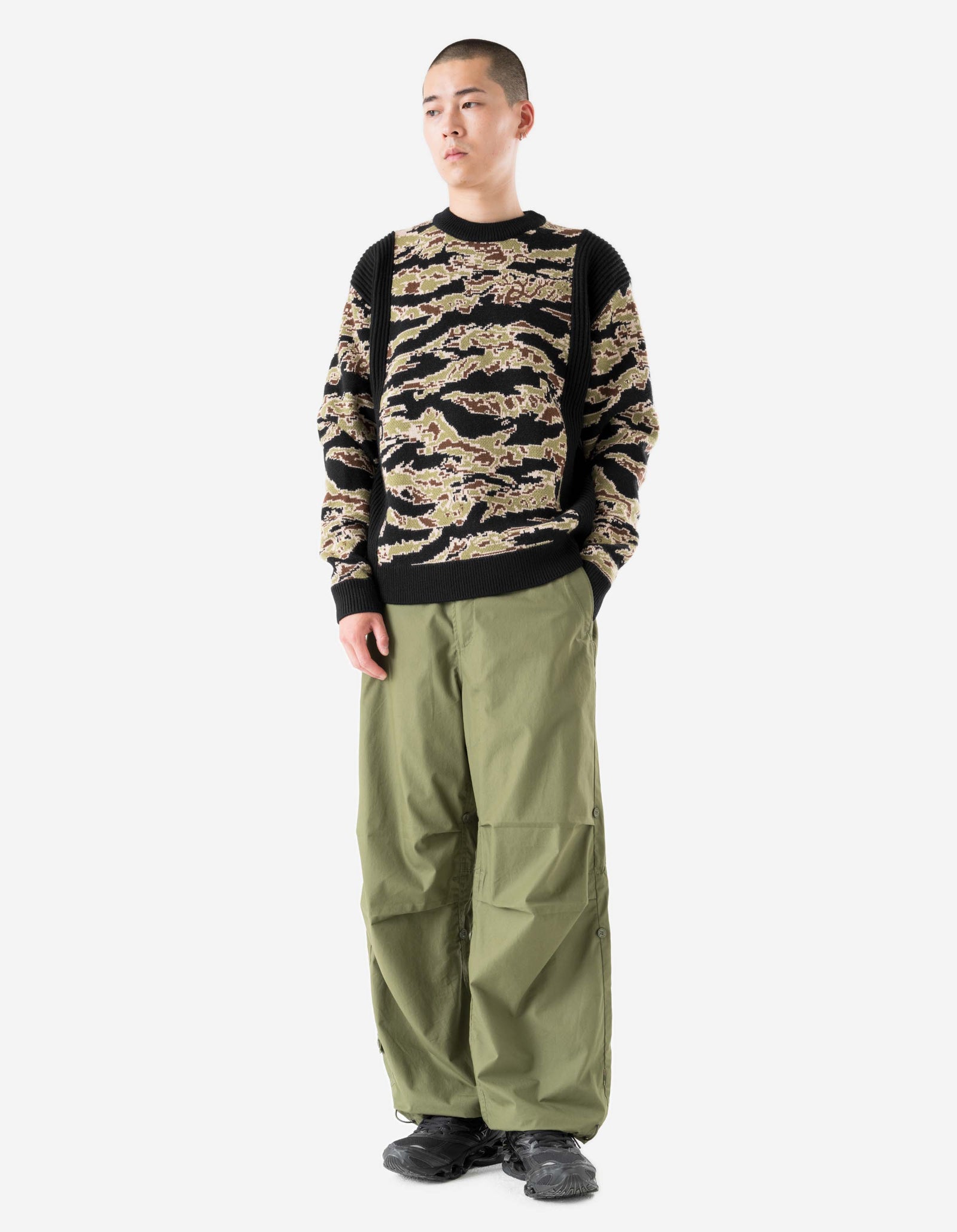 2206 Maharishi Camo Knit Sweater Mint Gold