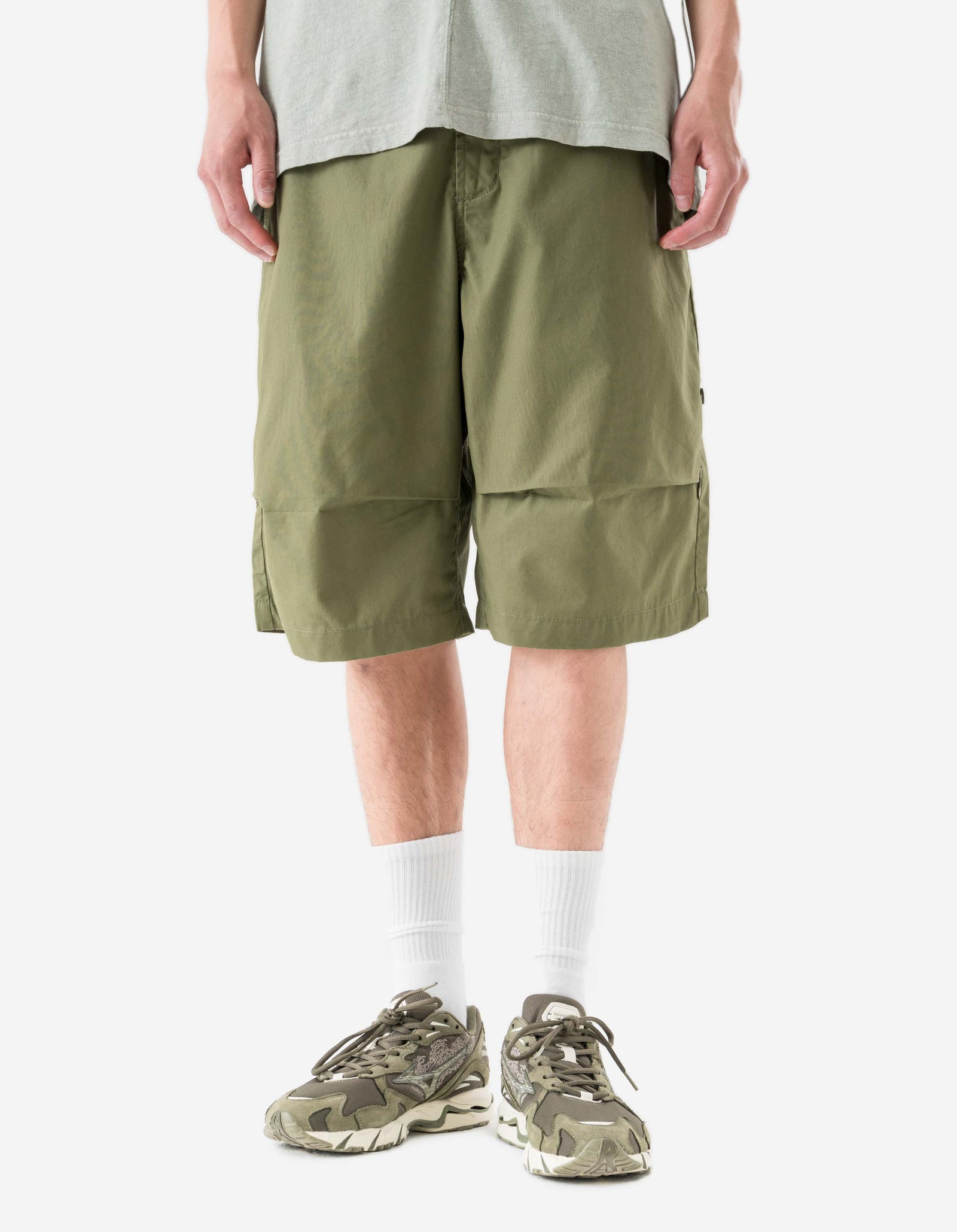 6238 Sashiko Bonsai Snoshorts Olive OG-107F