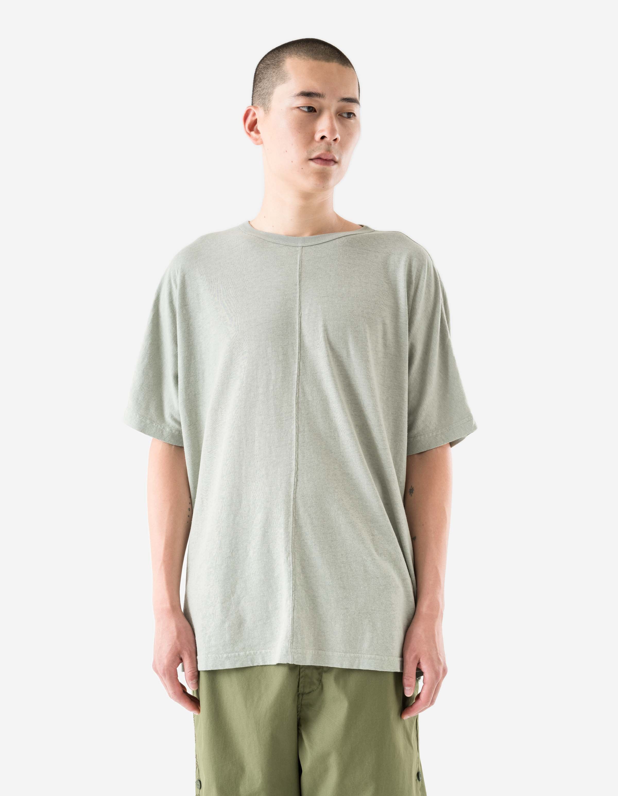5234 Hemp Cross Loose S/S T-Shirt Sage – Maharishi