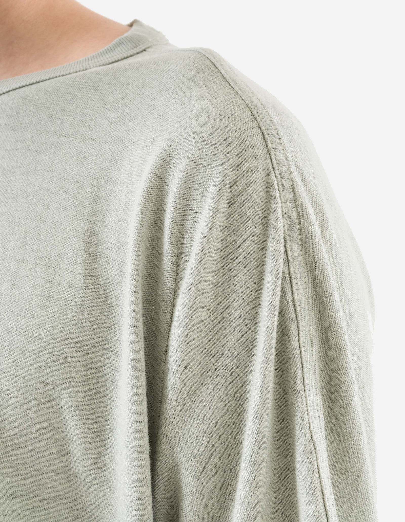 5234 Hemp Cross Loose T-Shirt Sage