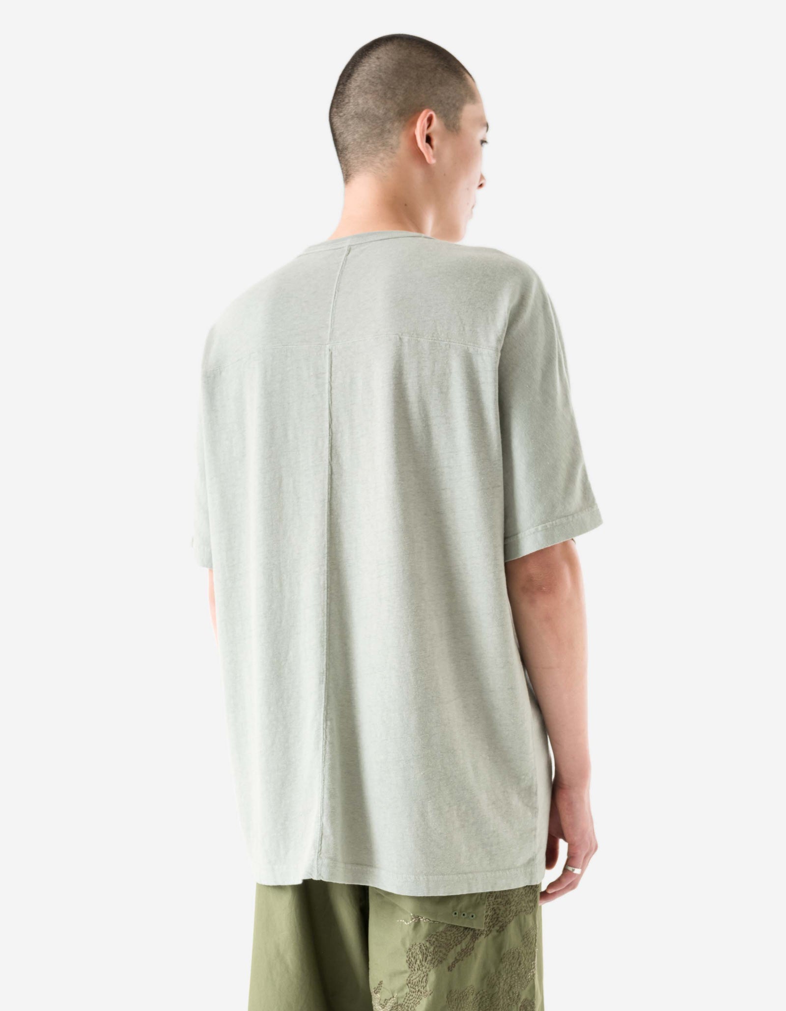 5234 Hemp Cross Loose T-Shirt Sage