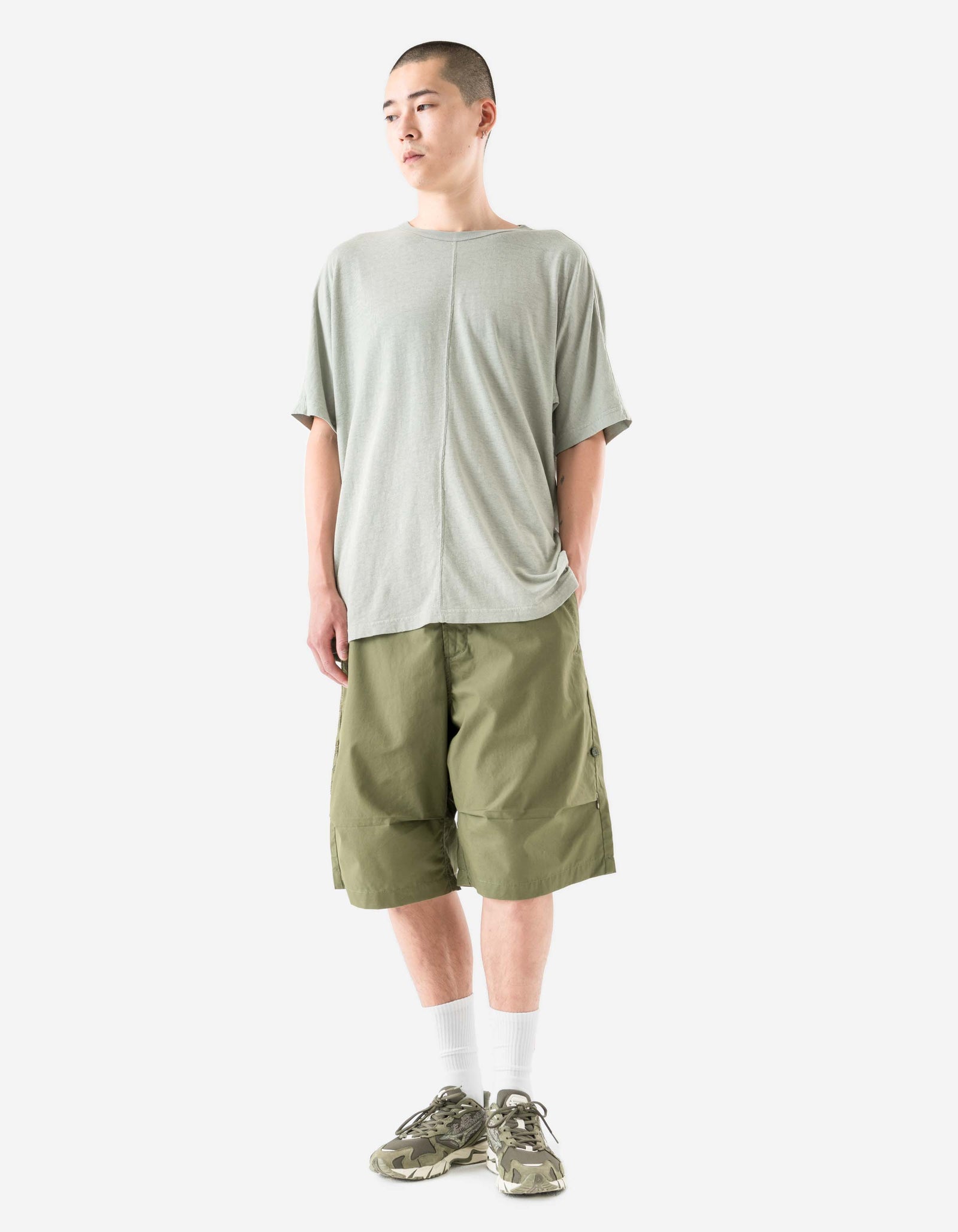 5234 Hemp Cross Loose T-Shirt Sage