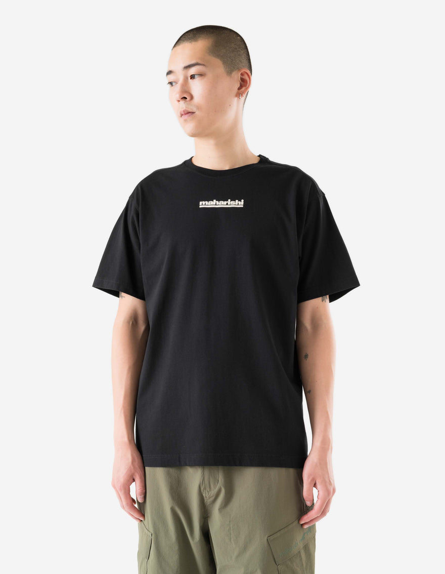 1582 Maha-Paizhi Sashiko S/S T-Shirt Black
