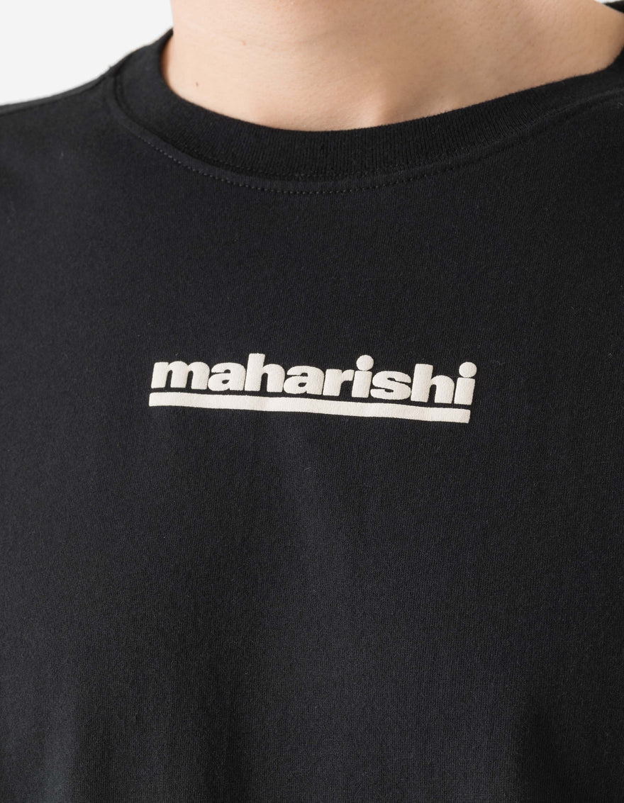 1582 Maha-Paizhi Sashiko S/S T-Shirt Black