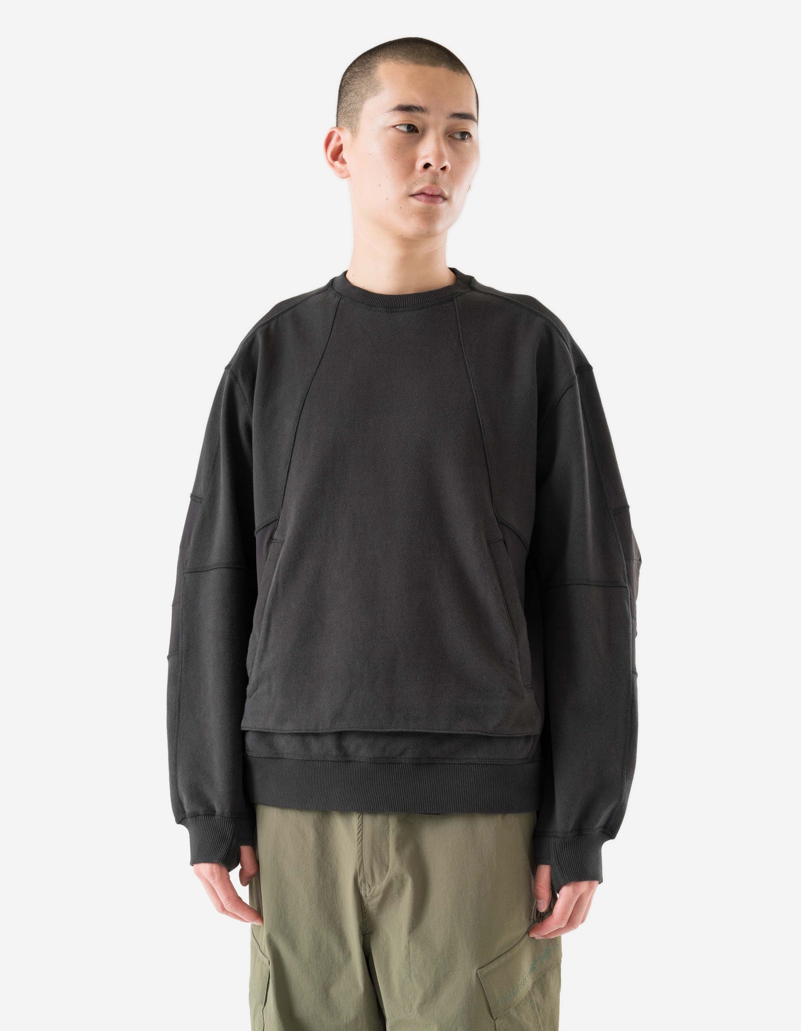 6211 Cordura® Tech Organic Crew Sweat Black