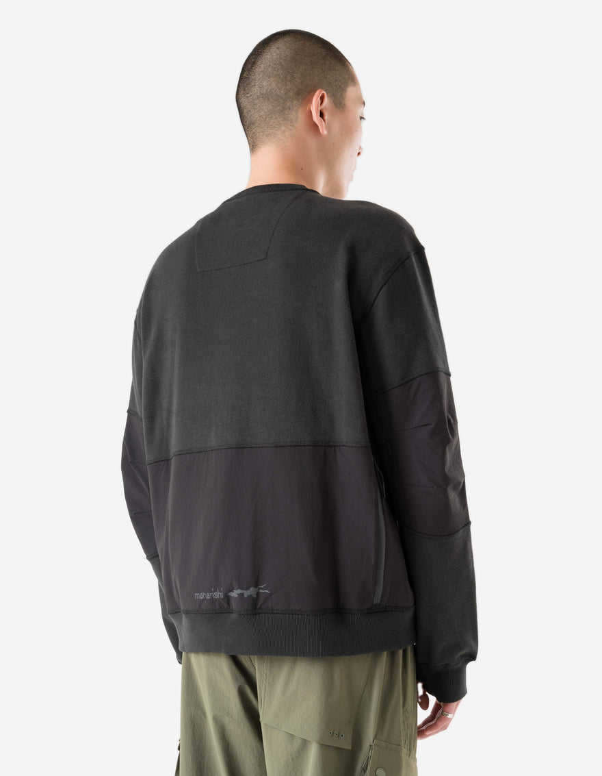 6211 Cordura® Tech Organic Crew Sweat Black