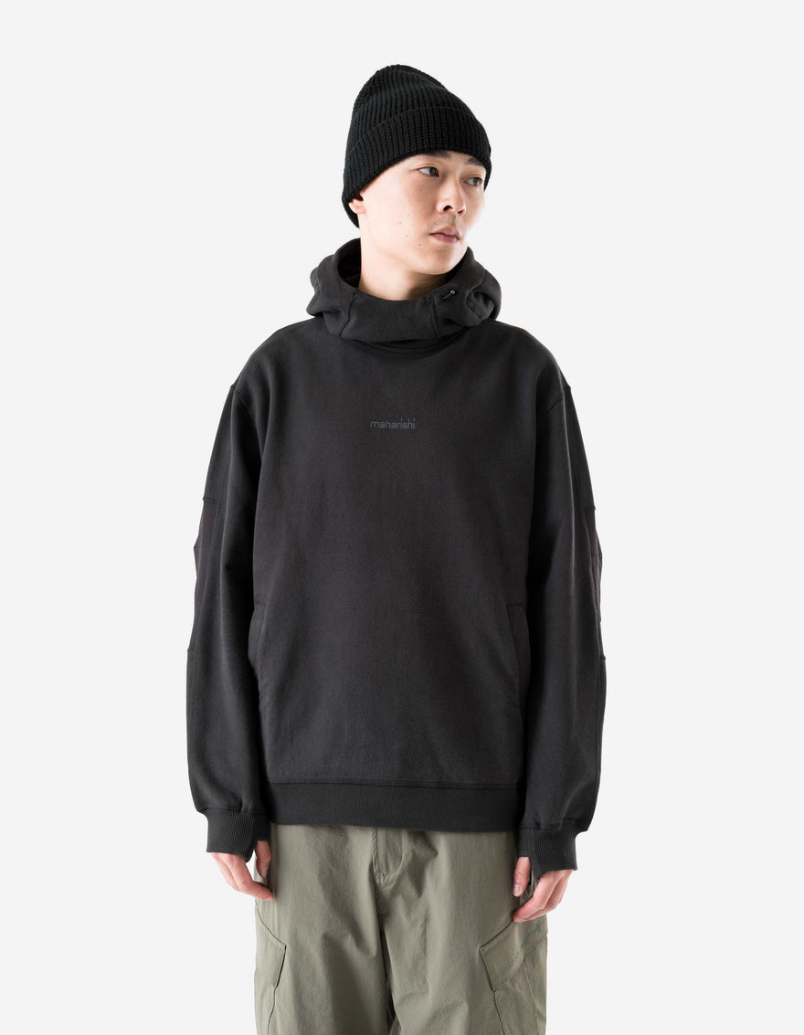 6208 Maha Reflective Hooded Sweat Black