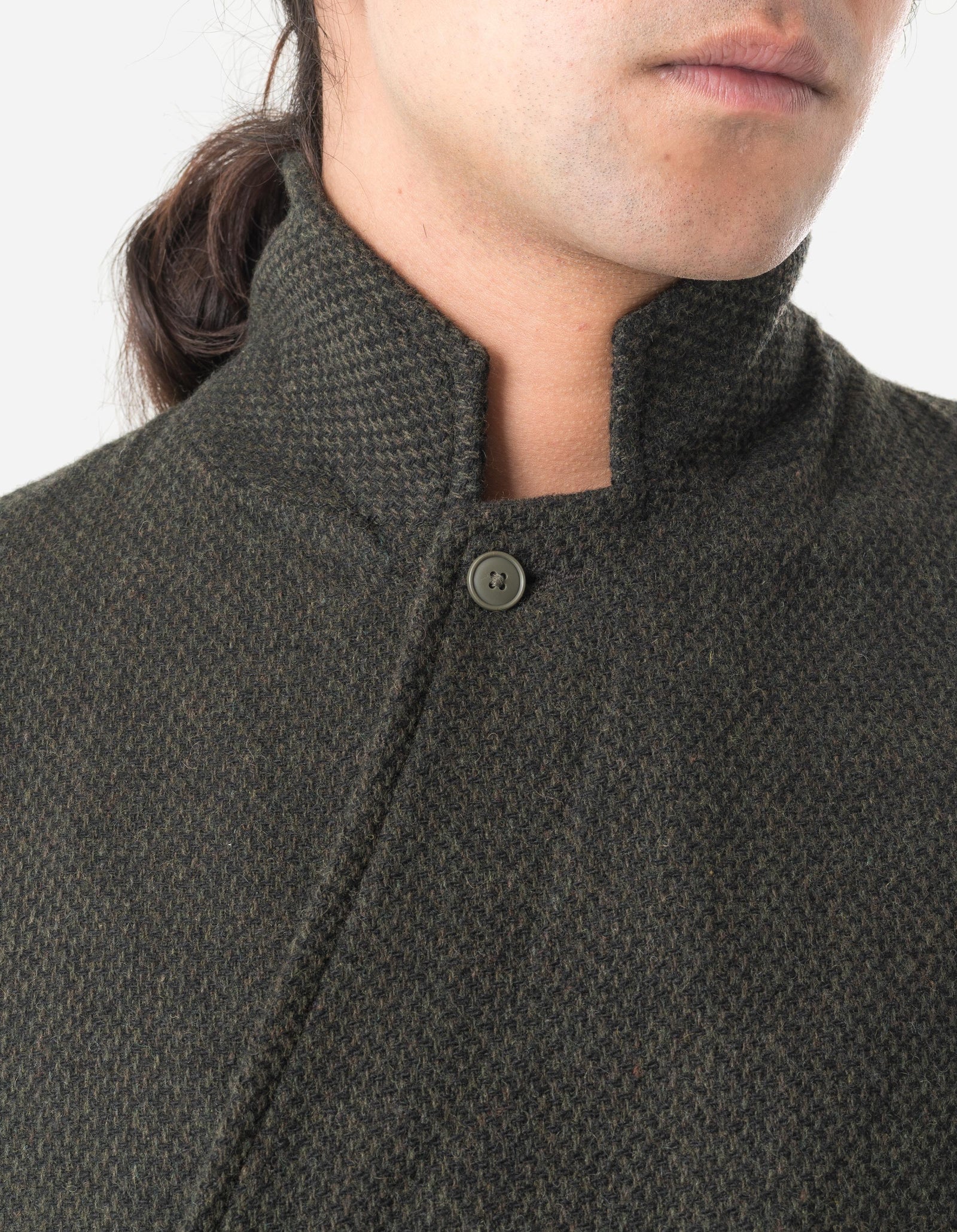 7123 Recycled Wool Kimono Blazer Olive