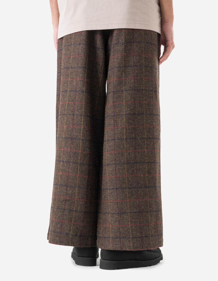 7134 Wool Hakama Track Pants Brown