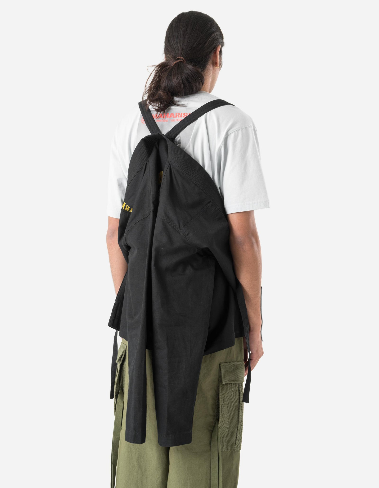 7093 Sno Panthers Embroidered Hanten Shirt Black