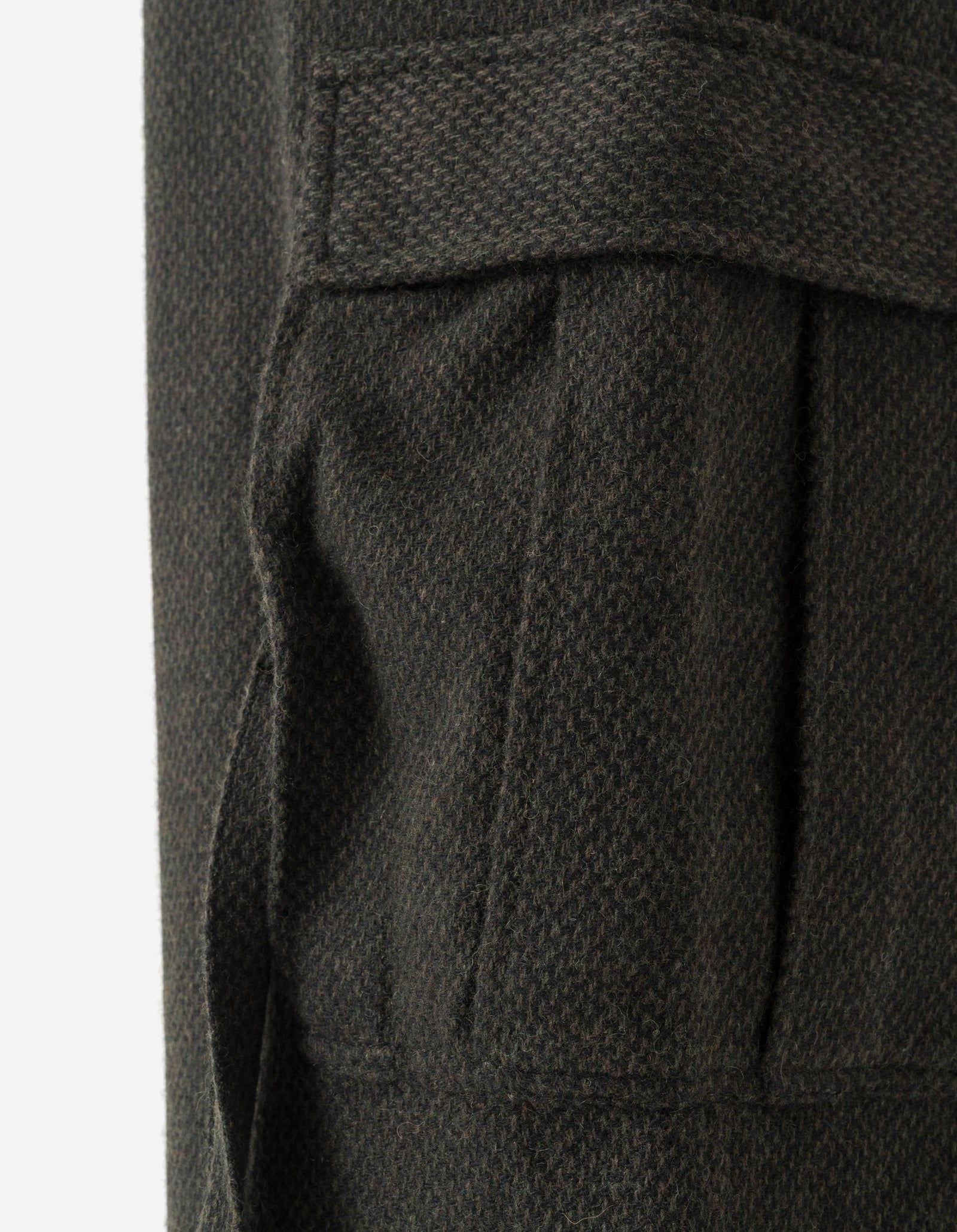 7166 Recycled Wool Cargo Hakama Olive