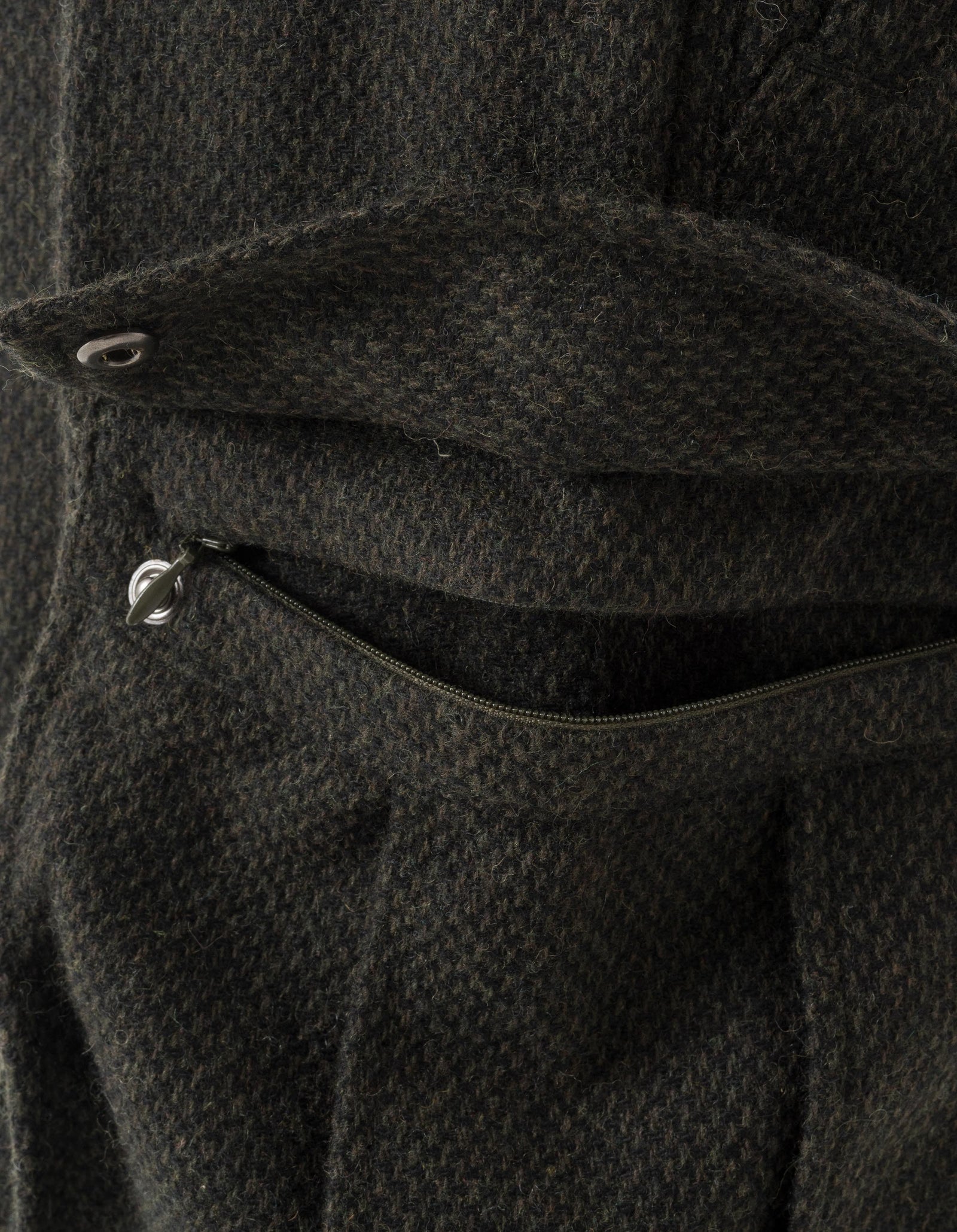 7166 Recycled Wool Cargo Hakama Olive