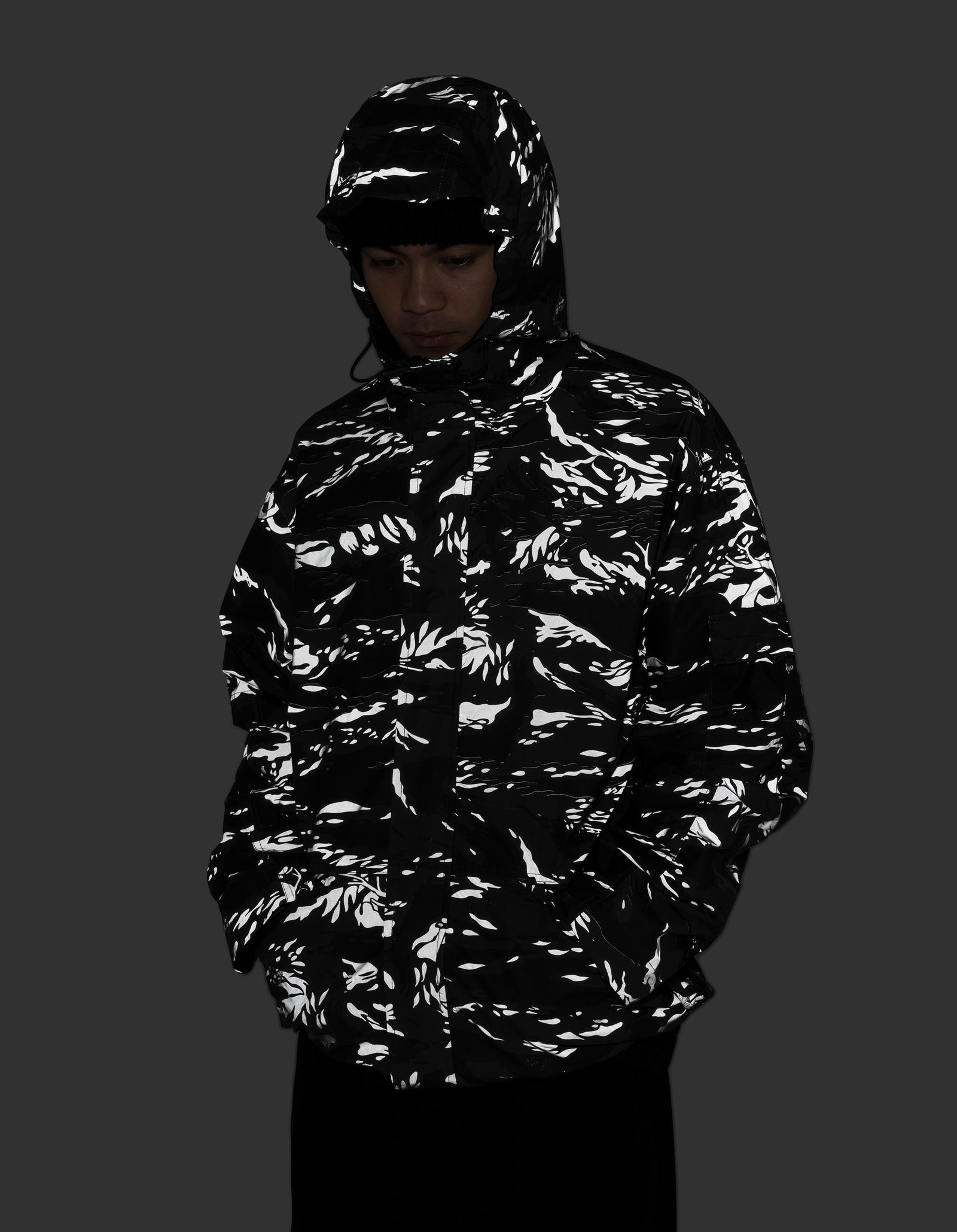 7120 Reflective Camo ECWS Parka Subdued Night