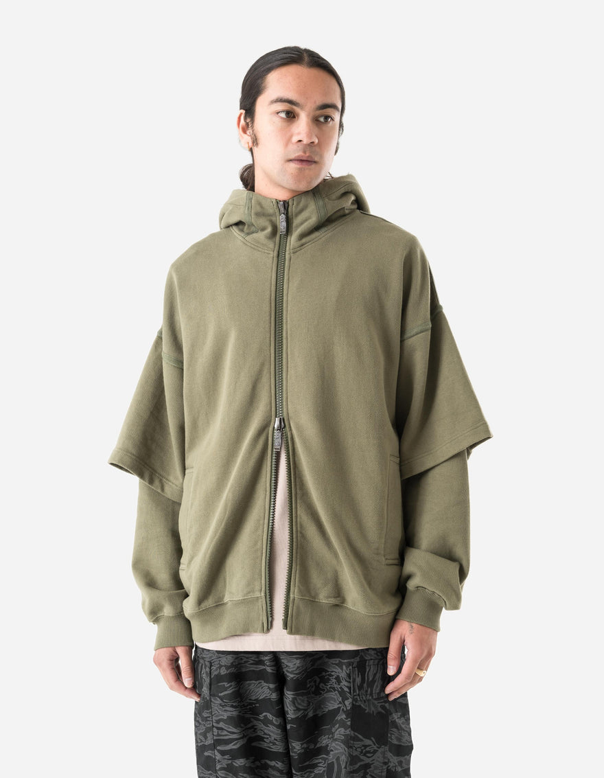 7131 Kimono Hooded Sweat Olive OG-107F