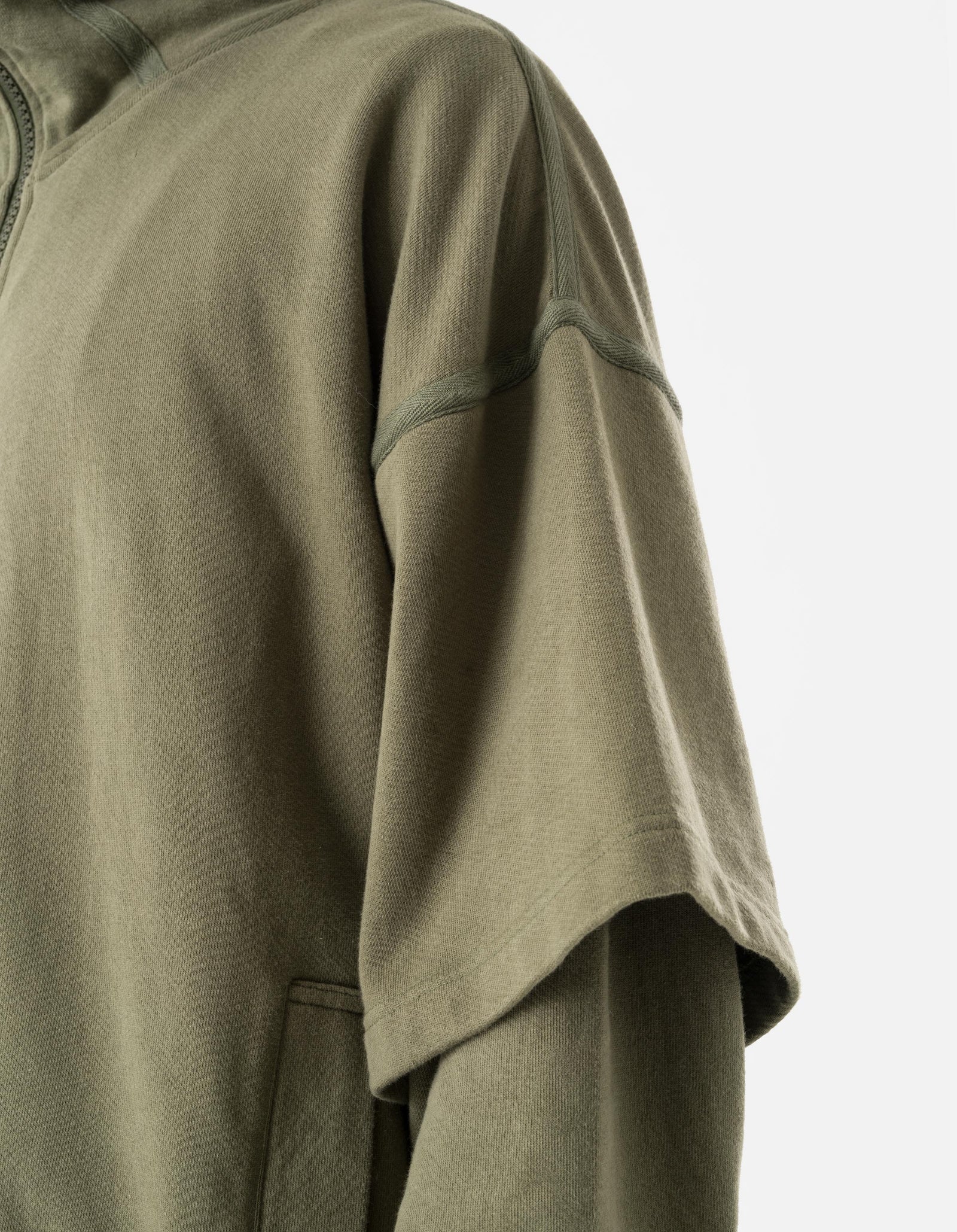 7131 Kimono Hooded Sweat Olive OG-107F