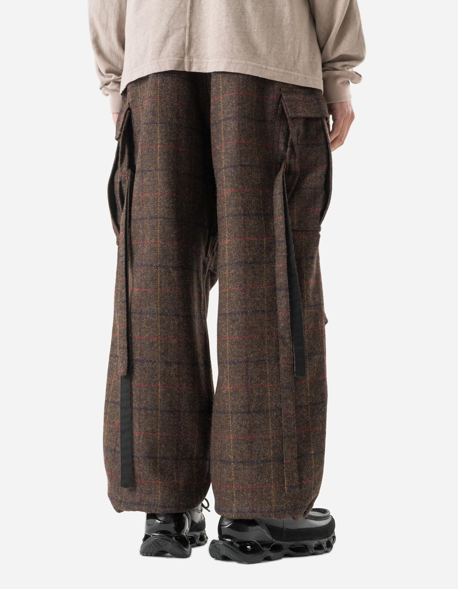 7117 Wool Check M65 Cargo Pant Brown