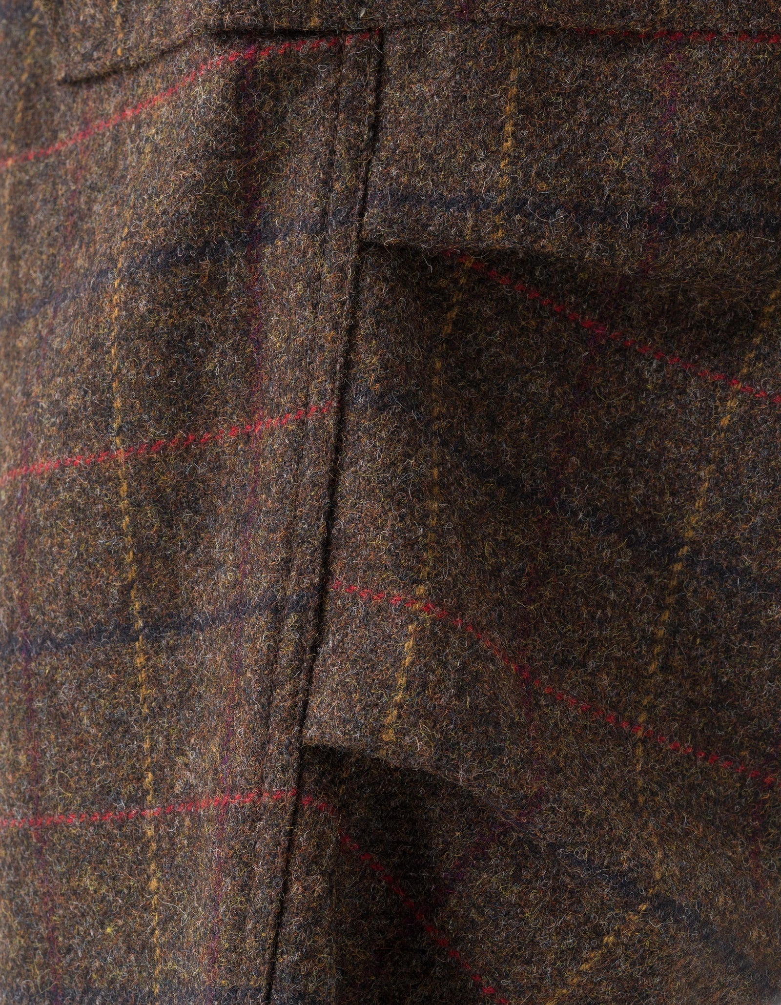 7117 Wool Check M65 Cargo Pant Brown