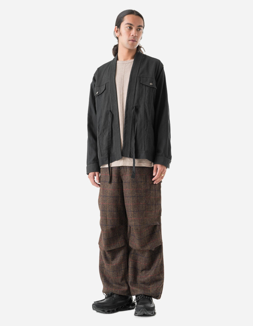 7117 Wool Check M65 Cargo Pant Brown