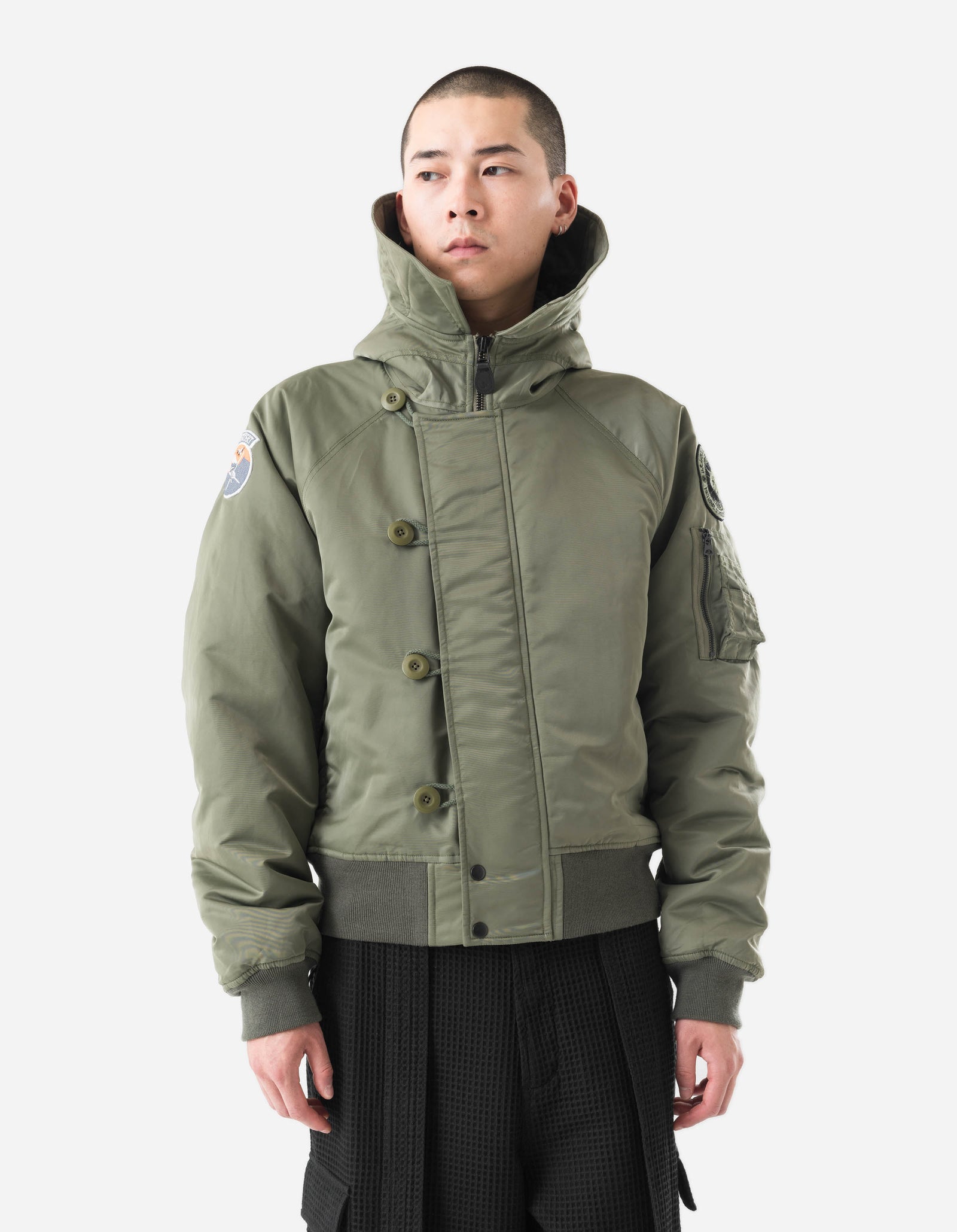 7215 Asym Arctic N2B Parka Olive