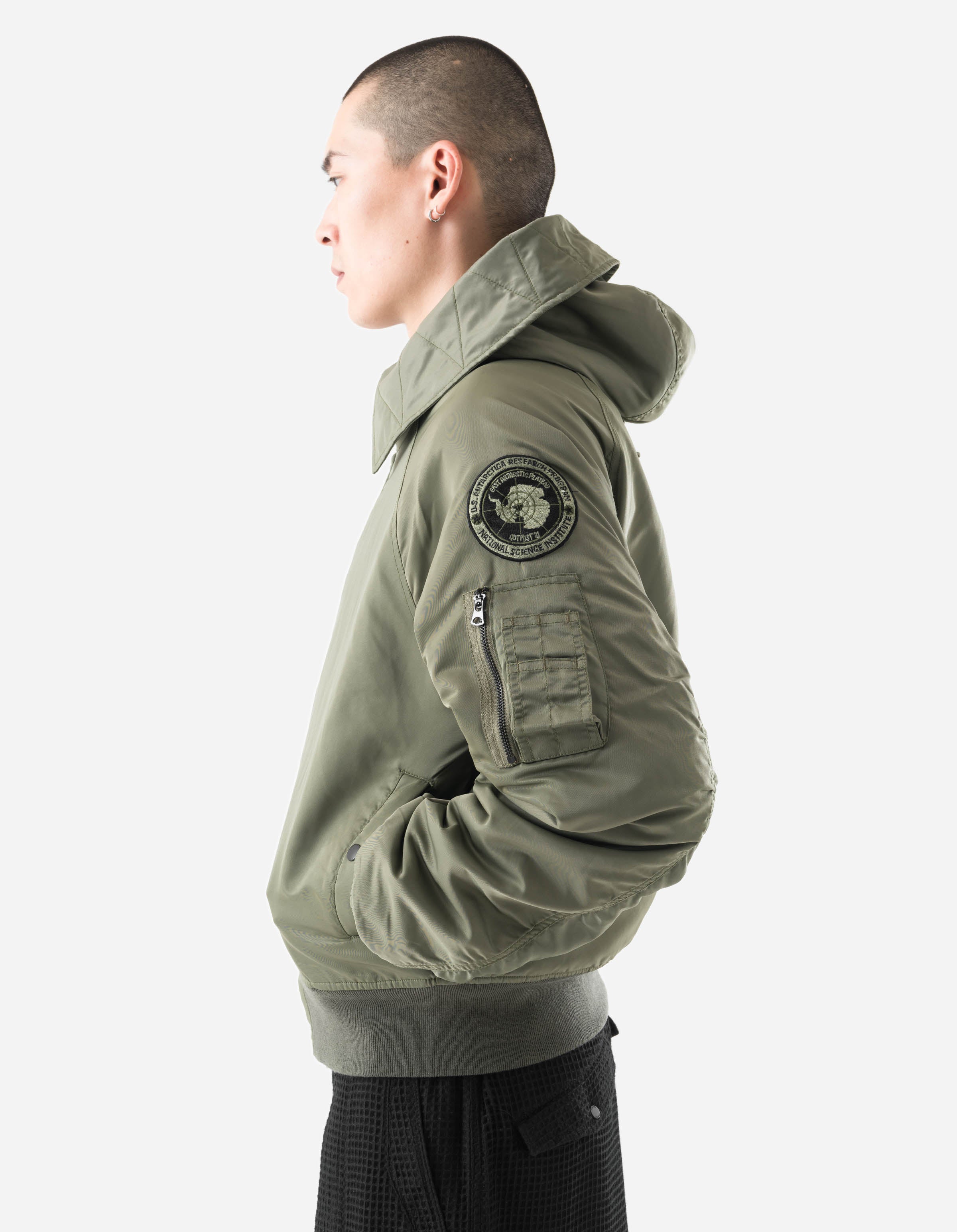 7215 Asym Arctic N2B Parka Olive – Maharishi