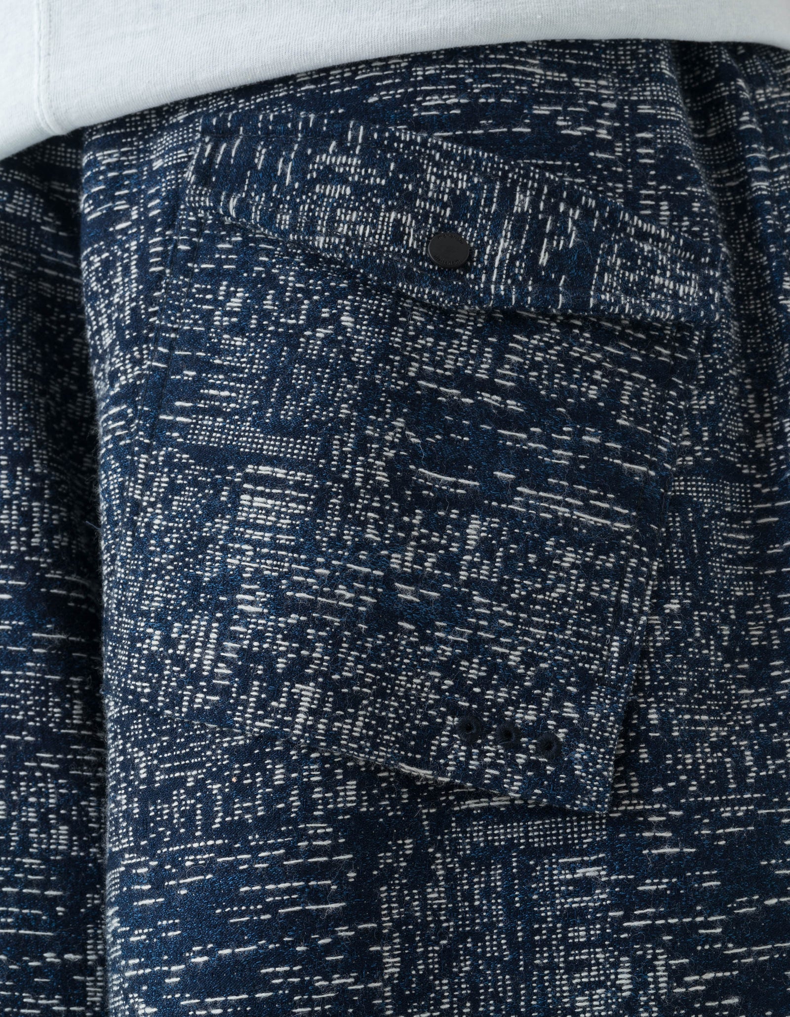 6201 Sashiko Hanbok Hakama Pants Indigo