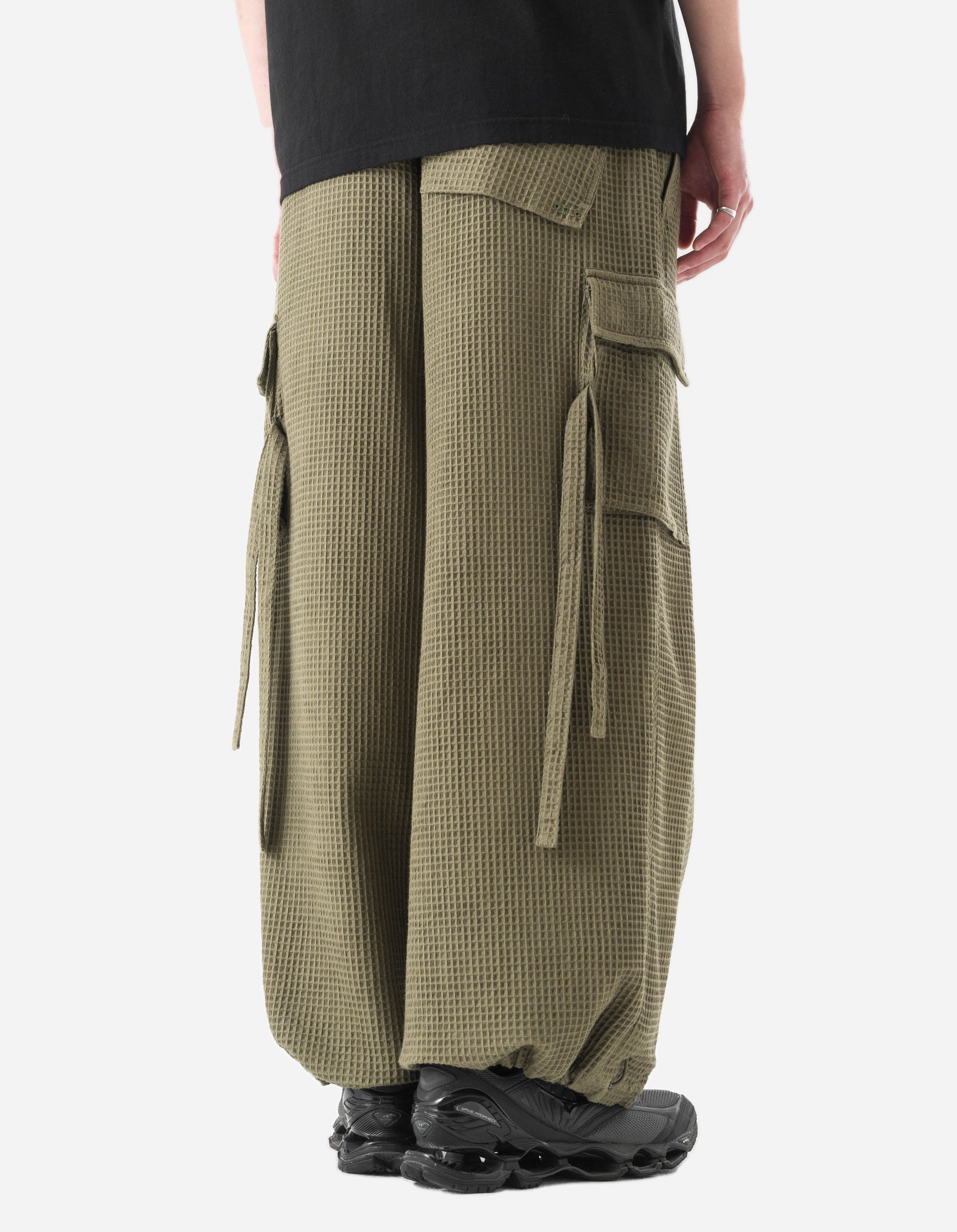 6203 Waffle Hakama Pants Olive