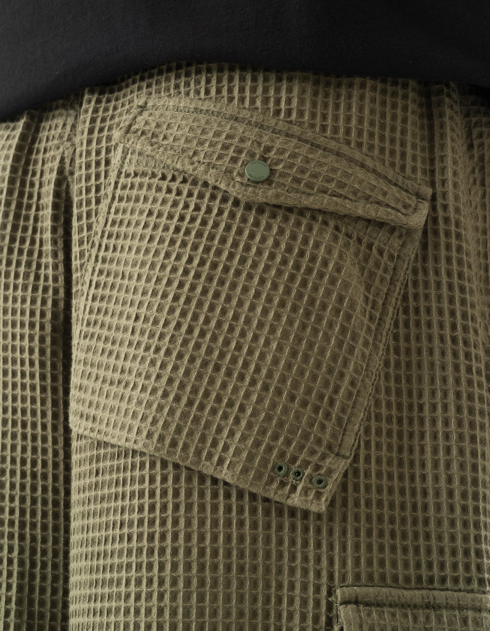 6203 Waffle Hakama Pants Olive