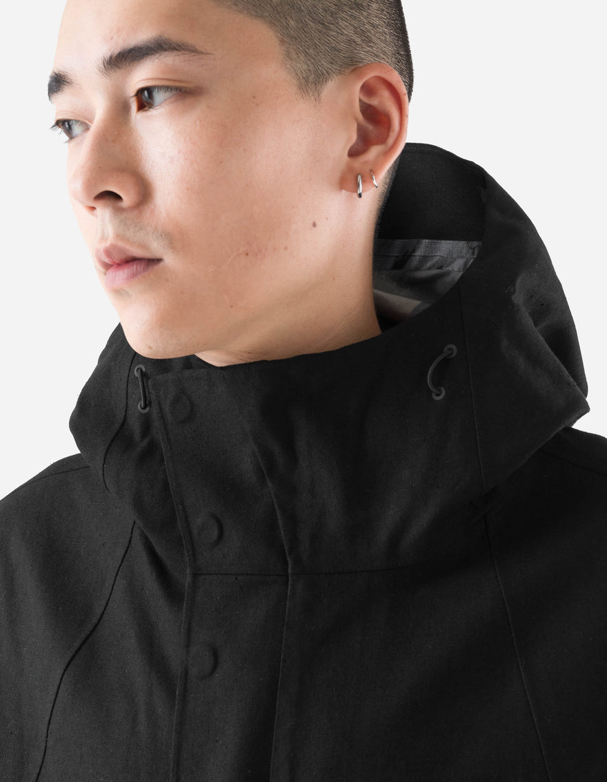 1586 Seam Sealed Hanbok Jacket Black